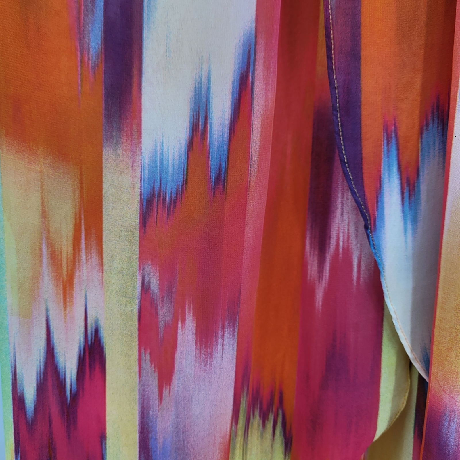 Vintage Bisou Bisou Dress 8 Rainbow Tiered Ruffle Shift Halter Colorful Pride