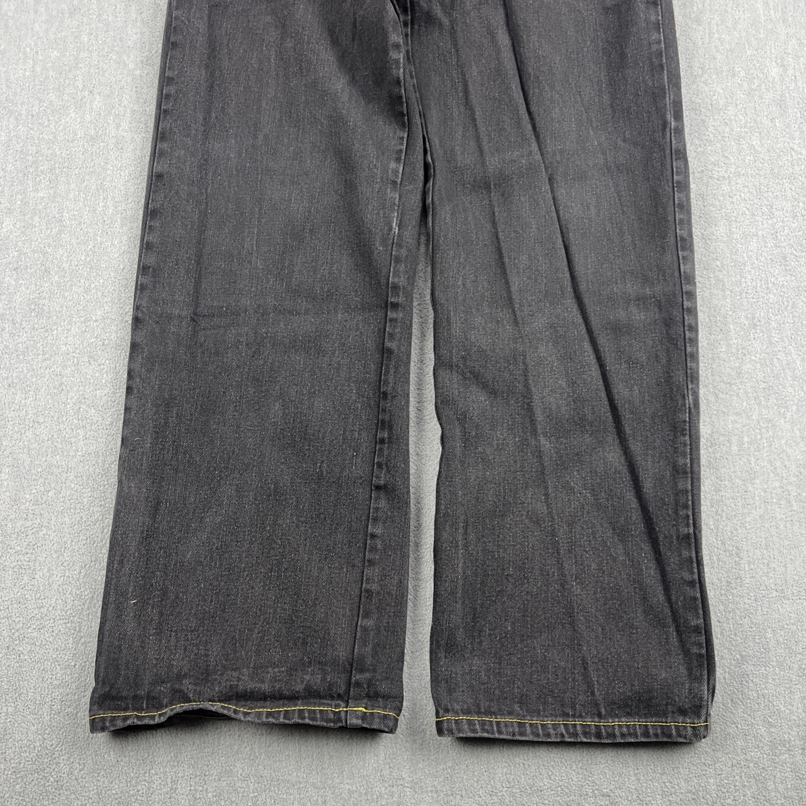 Vintage FUBU 90s Jeans Sz 16 (26×28) Distress Embroidered Pockets Baggy Skater