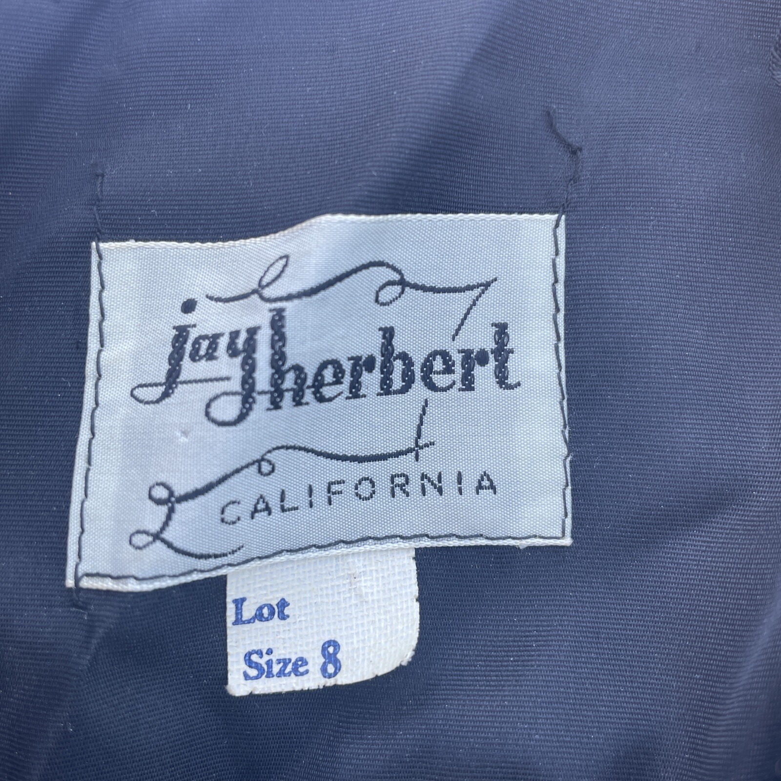 Vintage 50s Jay Herbert Little Black Dress Sz S/M, Rockabilly, Full Skirt