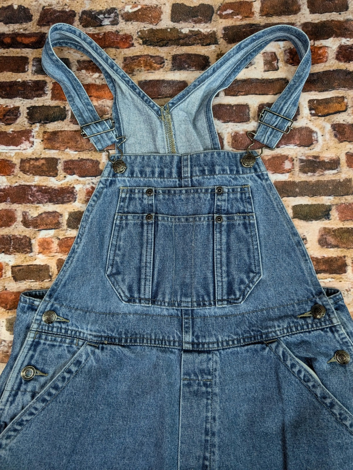 Vintage St. John’s Bay Overalls Y2k 90’s Petite Medium All Cotton Bibs Women’s M