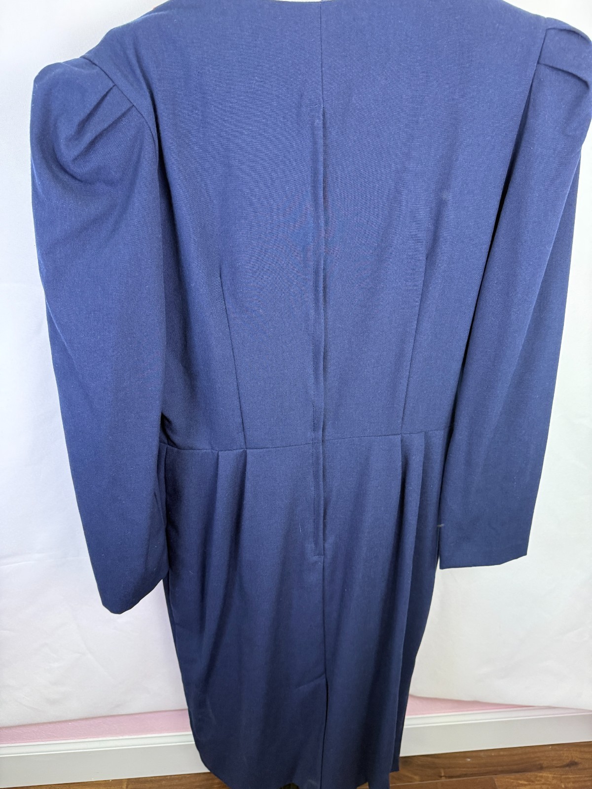 Vintage J.P. Angela Dallas Navy Red Nautical Sailor Dress Gold Buttons USA 8