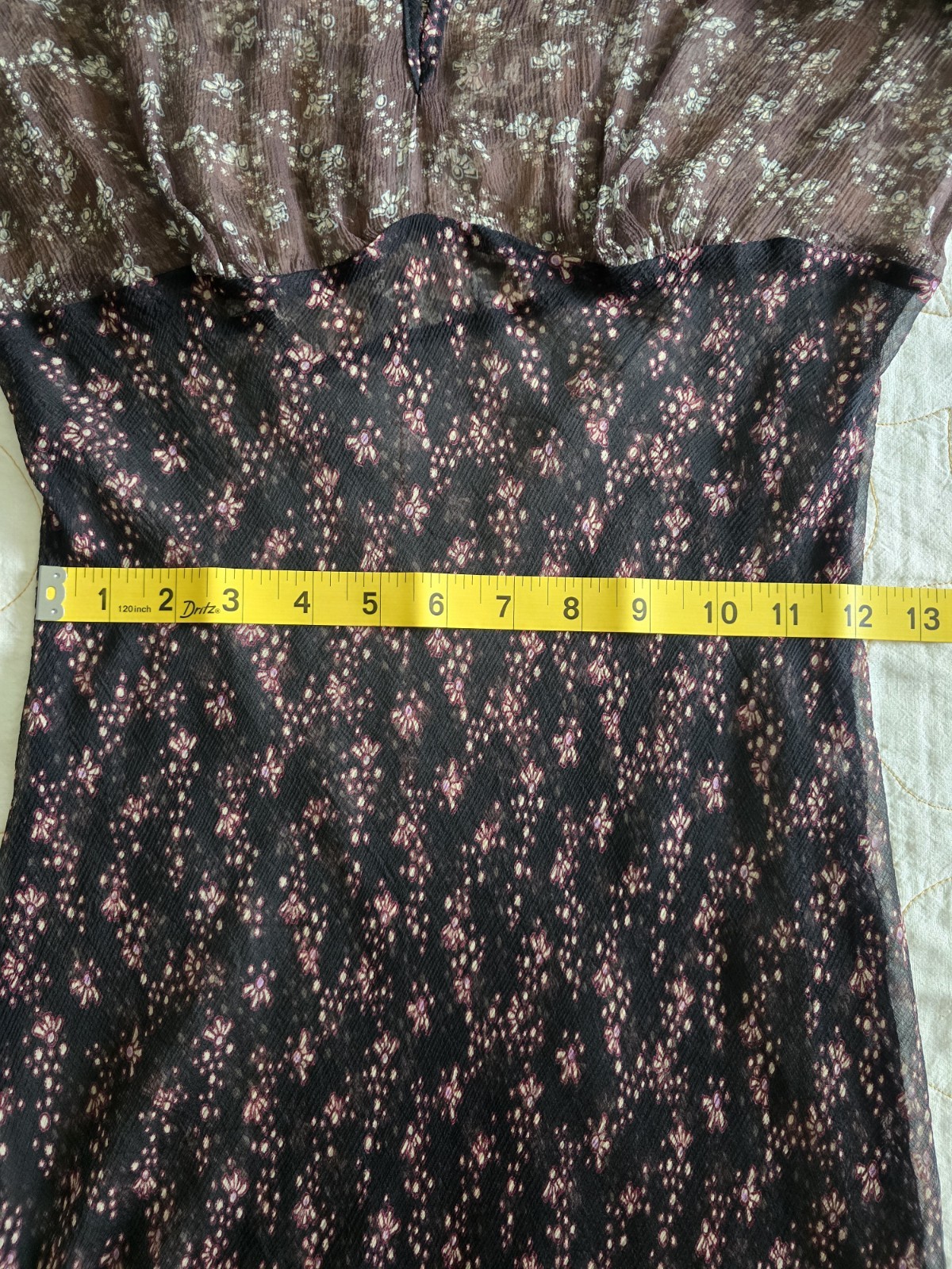 Vintage 90s Y2k Sheer A.B.S Allen Schwartz Dress Womens Small Medium Whimsigoth