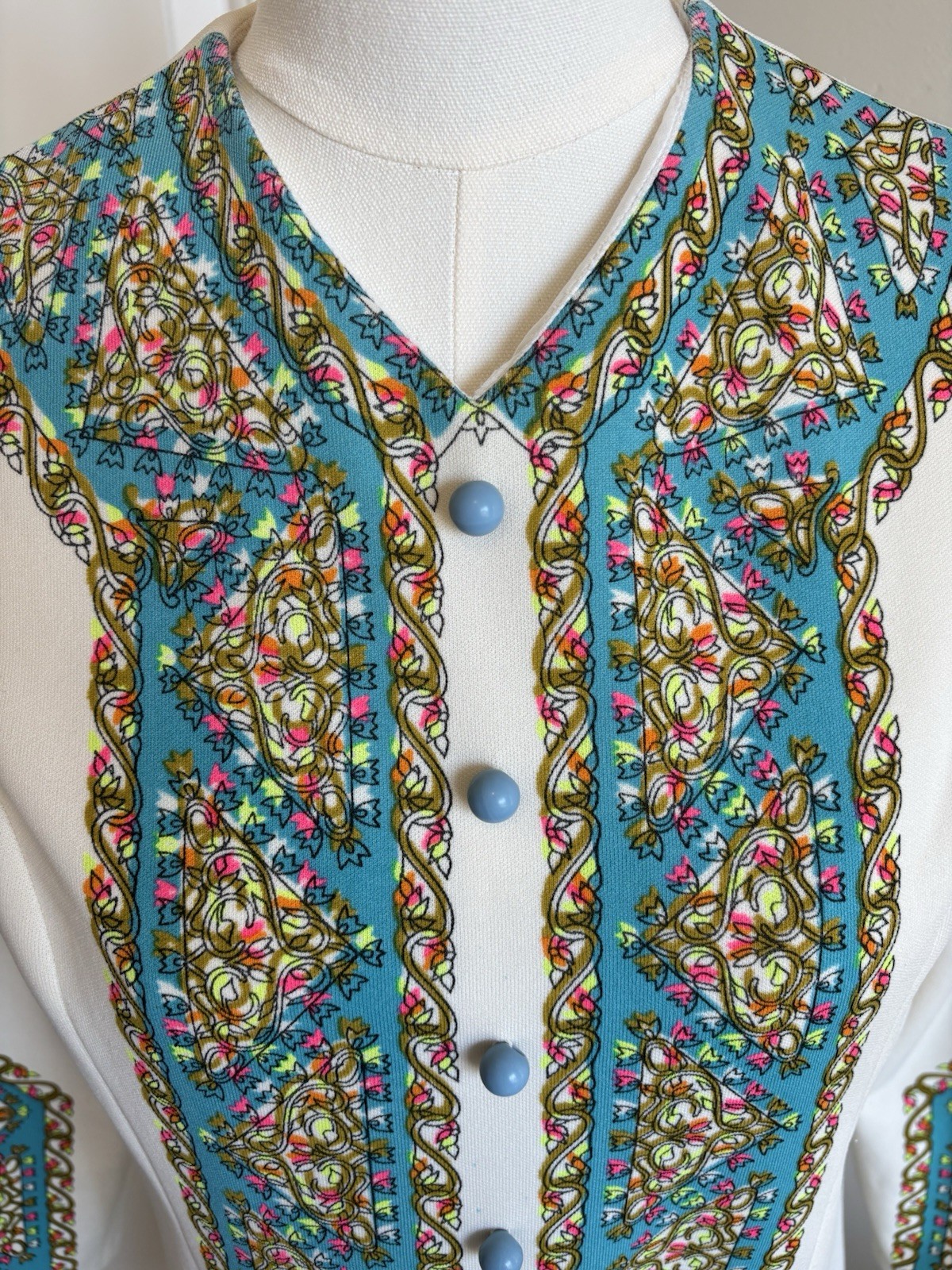 Mr. Dino Vintage 1960’s Mod Shift Dress Geometric Print See Notes 4 Measurement