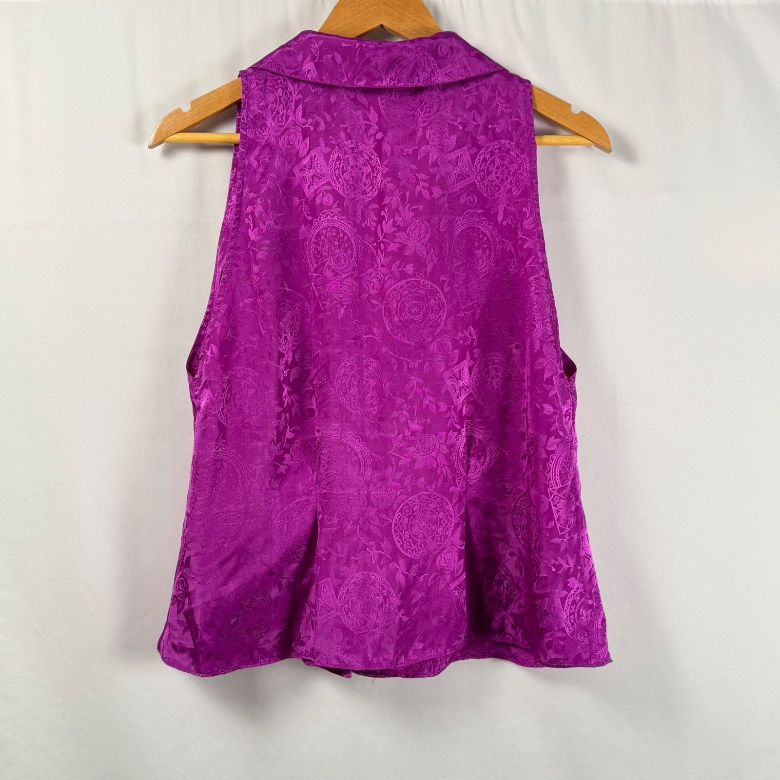 Vintage Victoria’s Secret Gold Label Pajama Set Womens L Jacquard Satin 90s Y2K