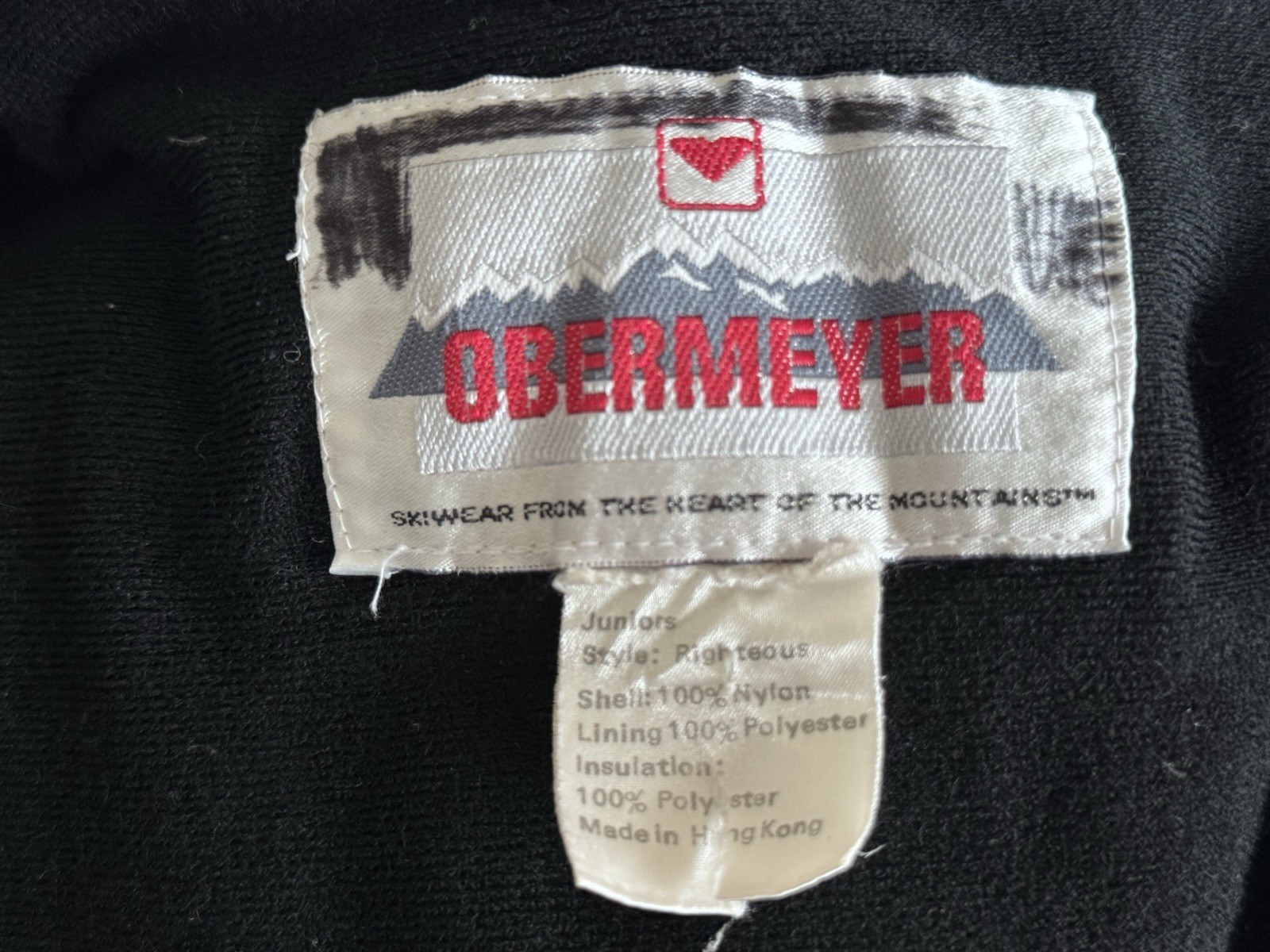 Vintage 80s 90s OBERMEYER Color Block Puffer Outdoor Ski Jacket Juniors/ Women’s