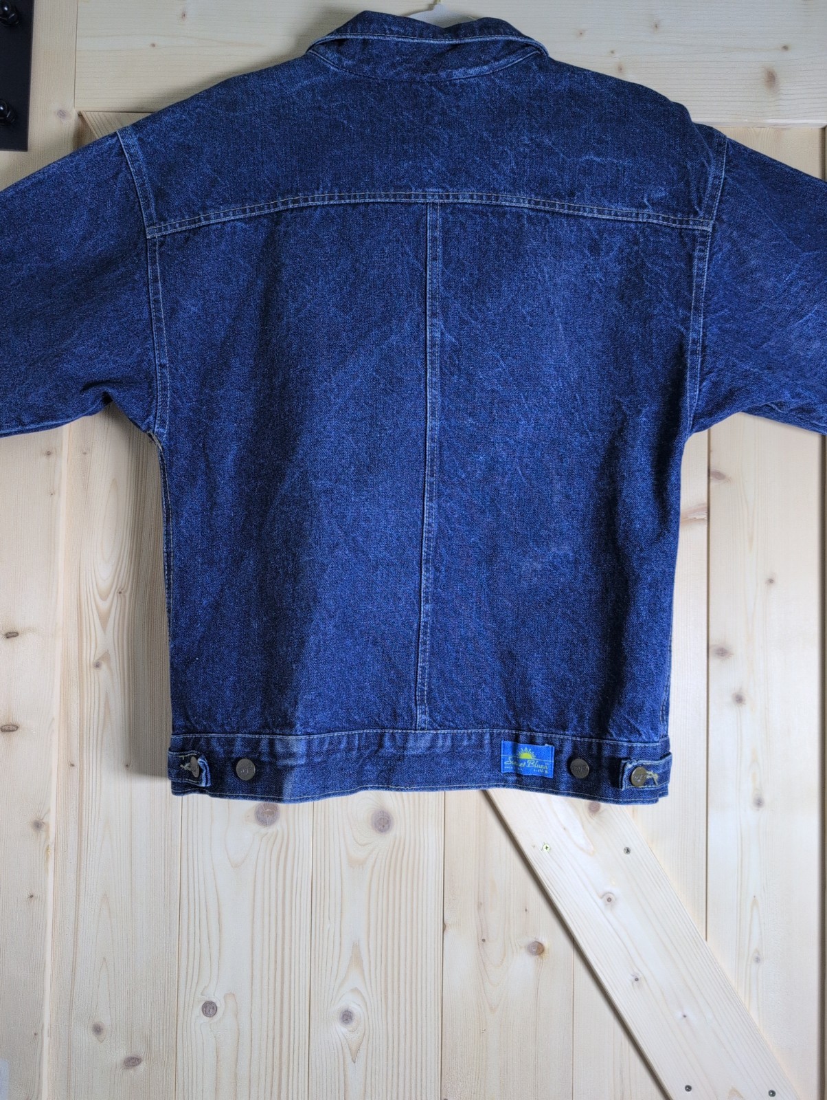 Vintage Women’s Blue jean jacket Sunset Blues made by Chic S Medium