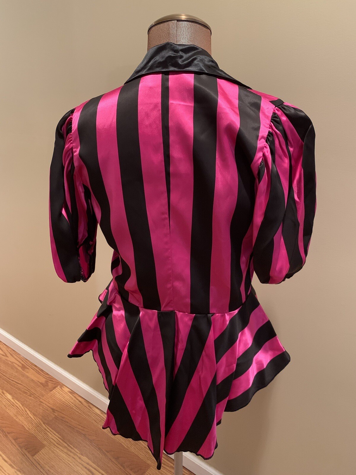 Curtain Call Women’s Vintage Costume Jacket Blazer Medium M Pink Black 80’s