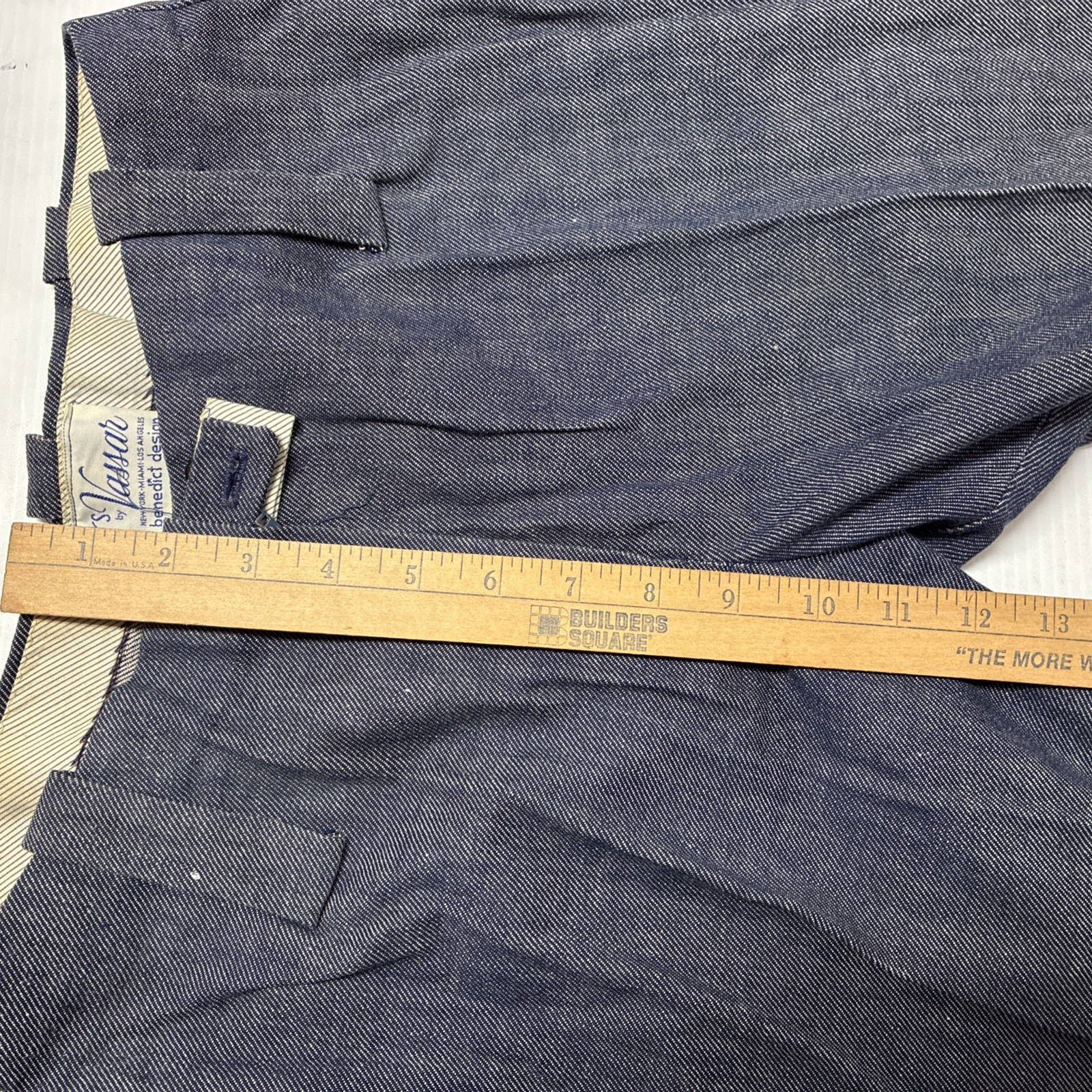 Vintage 1970s Junior’s by Vassar Blue Bell Bottom Pants Size 7