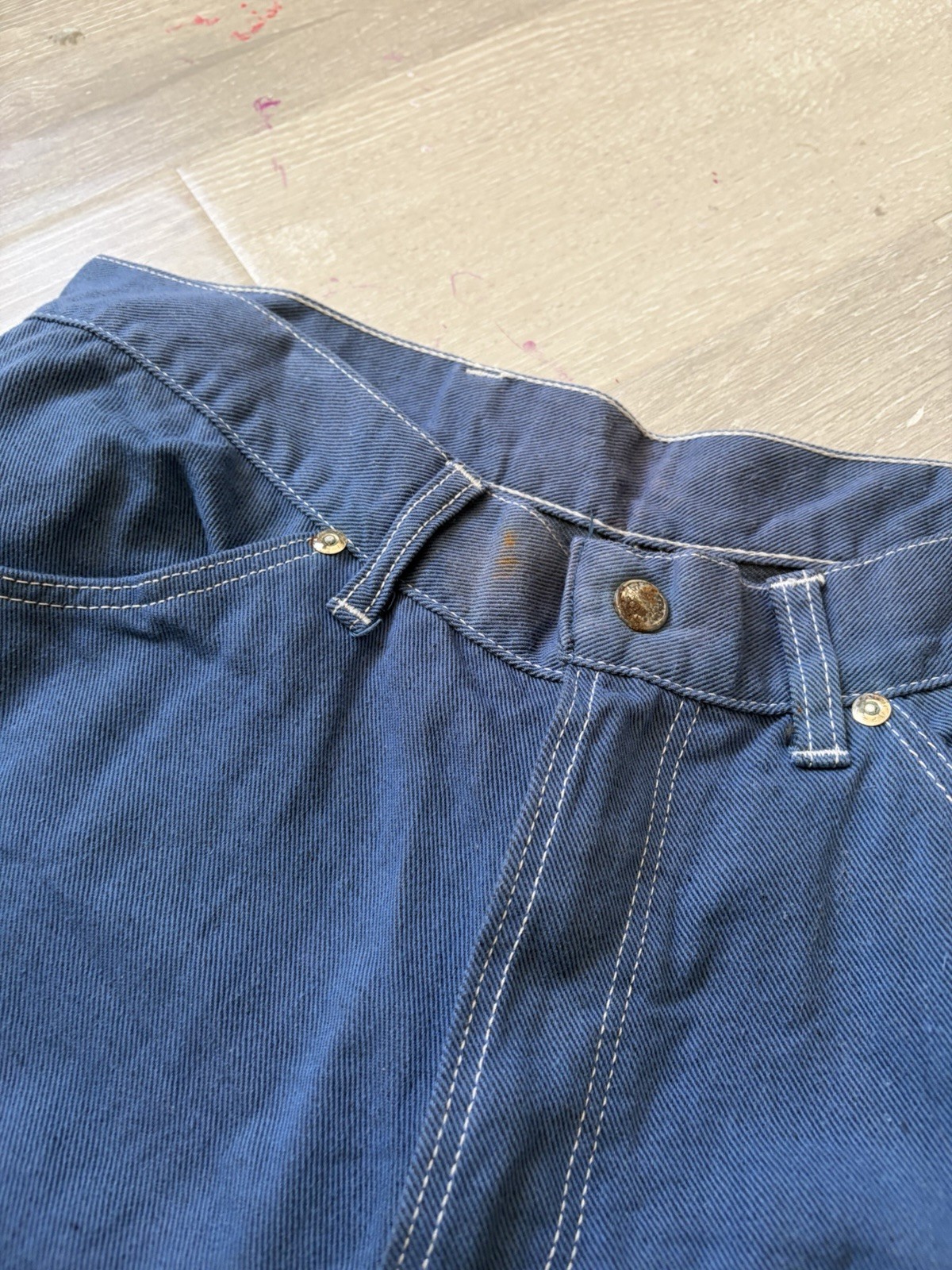 Vintage 60s-70s Blue Sears Jeans Women’s Denim Pants Straight Leg