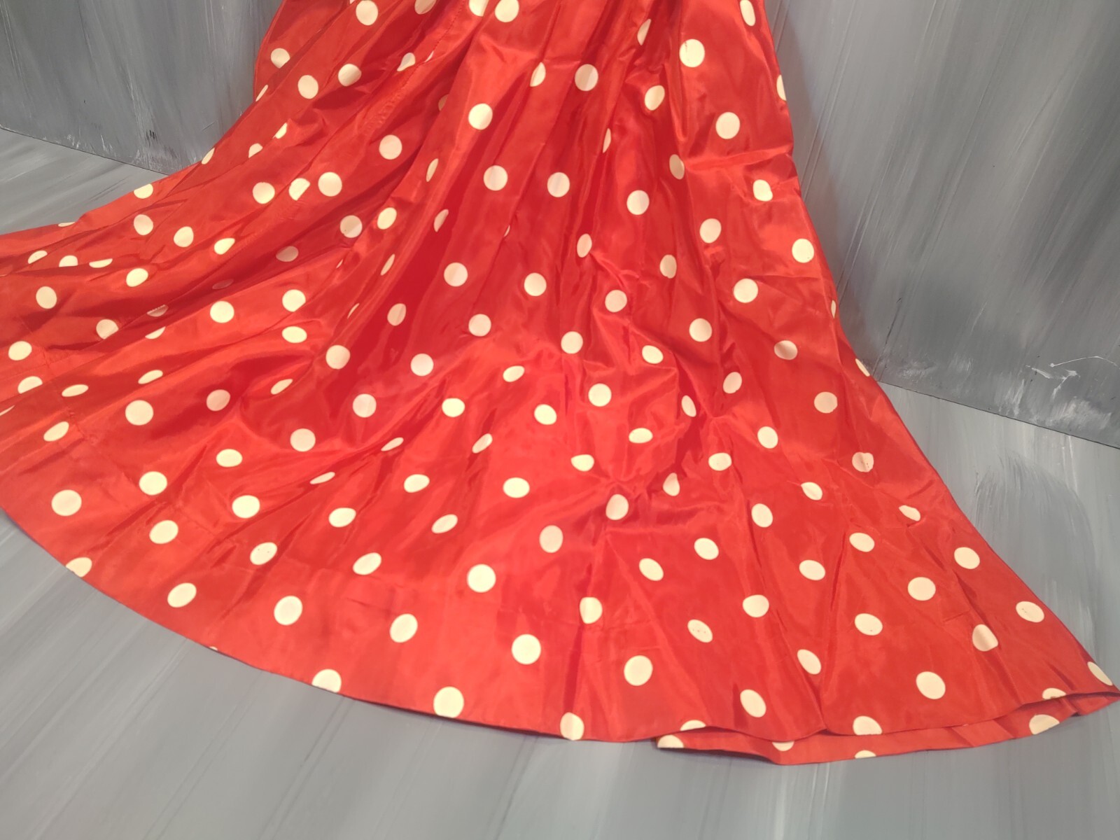 Vintage Venus Fashion Red Polka Dot Dress 40s 50s Rockabilly 26″ waist sz 4 / 6