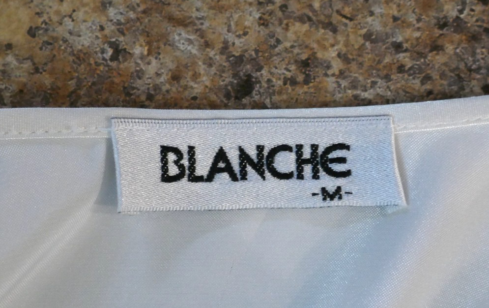 Vintage Blanche Robe And Nightgown Silky & Lace Peignoir Set- Size M