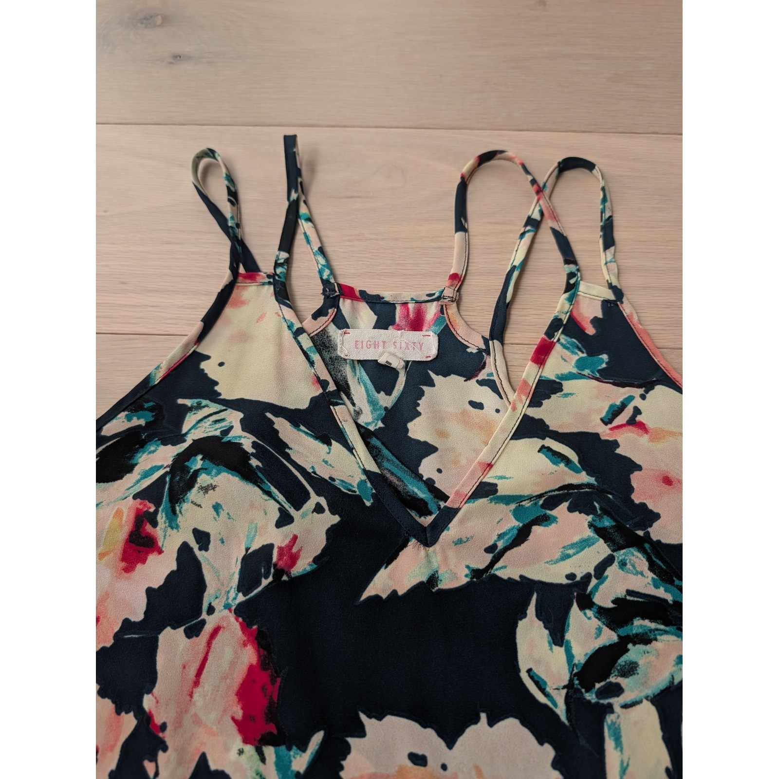 Eight Sixty Floral Swing Cami Tank | Double Strap | Women’s Small
