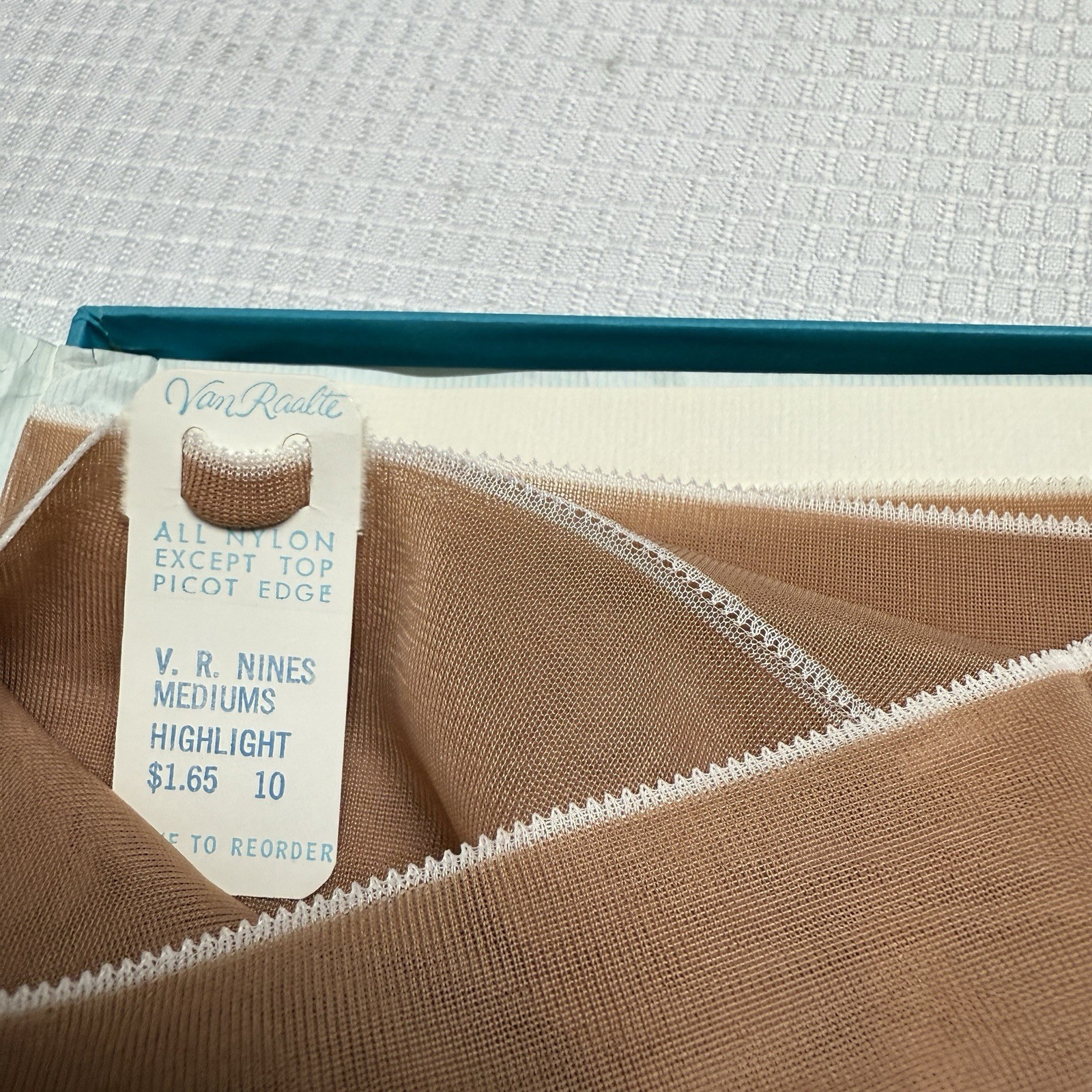 4-Vtg 50s VAN RAALTE Nines Highlight 10 Nylon Hose Stockings Seam New 2 Boxes