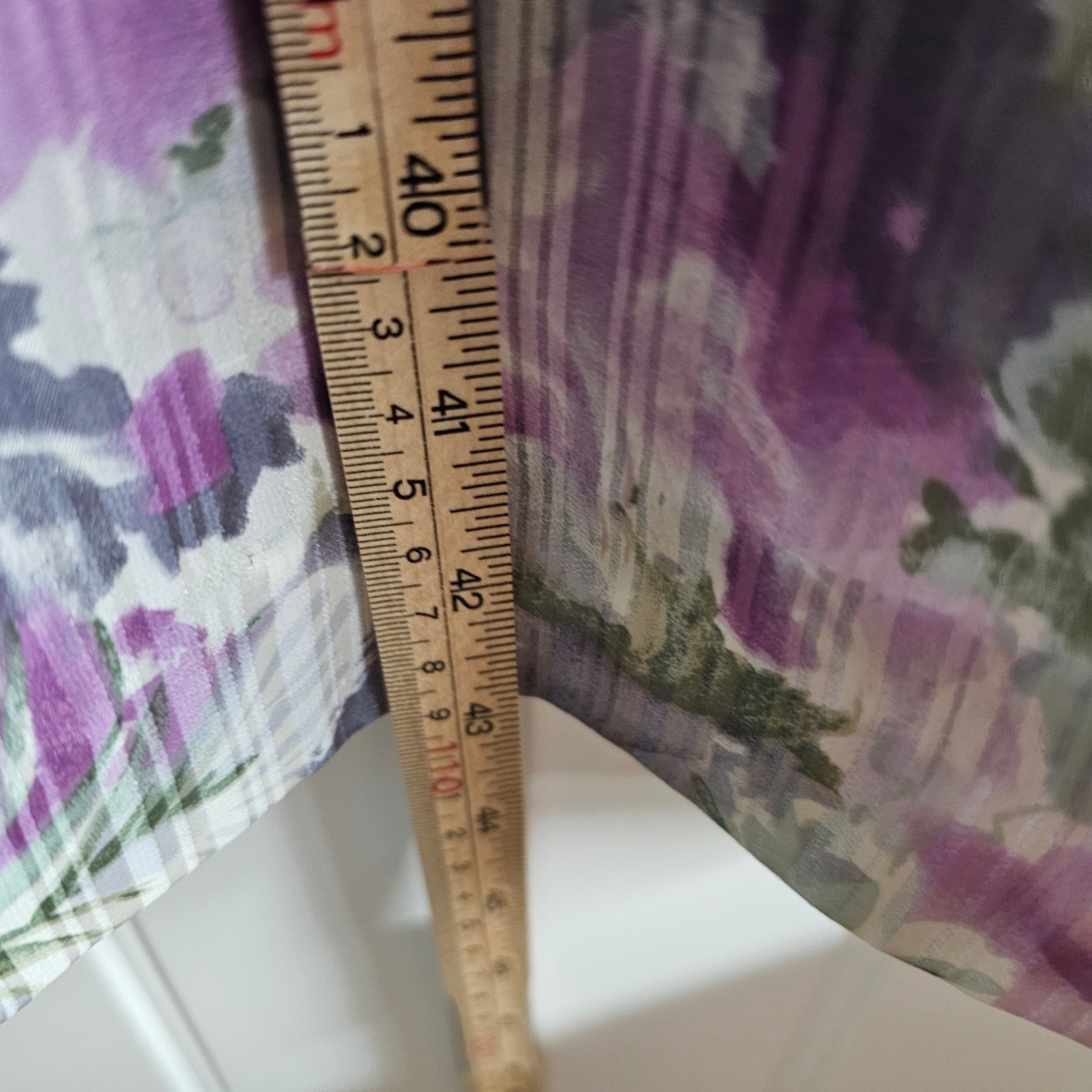 Vintage Wilroy Dress Womens XL Purple Floral 80s Cottage Coquette Glam Prairie
