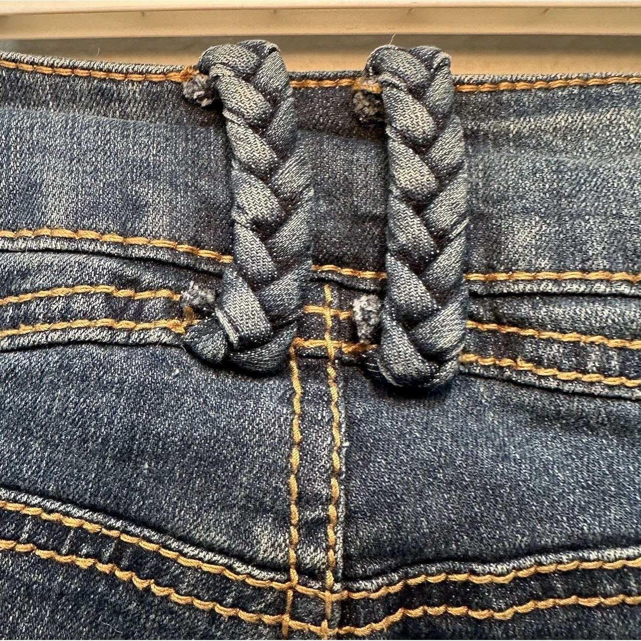 1St Kiss Flare Jeans Women’s Size 7 Blue Stretch Front Pockets Vintage Y2K 90s