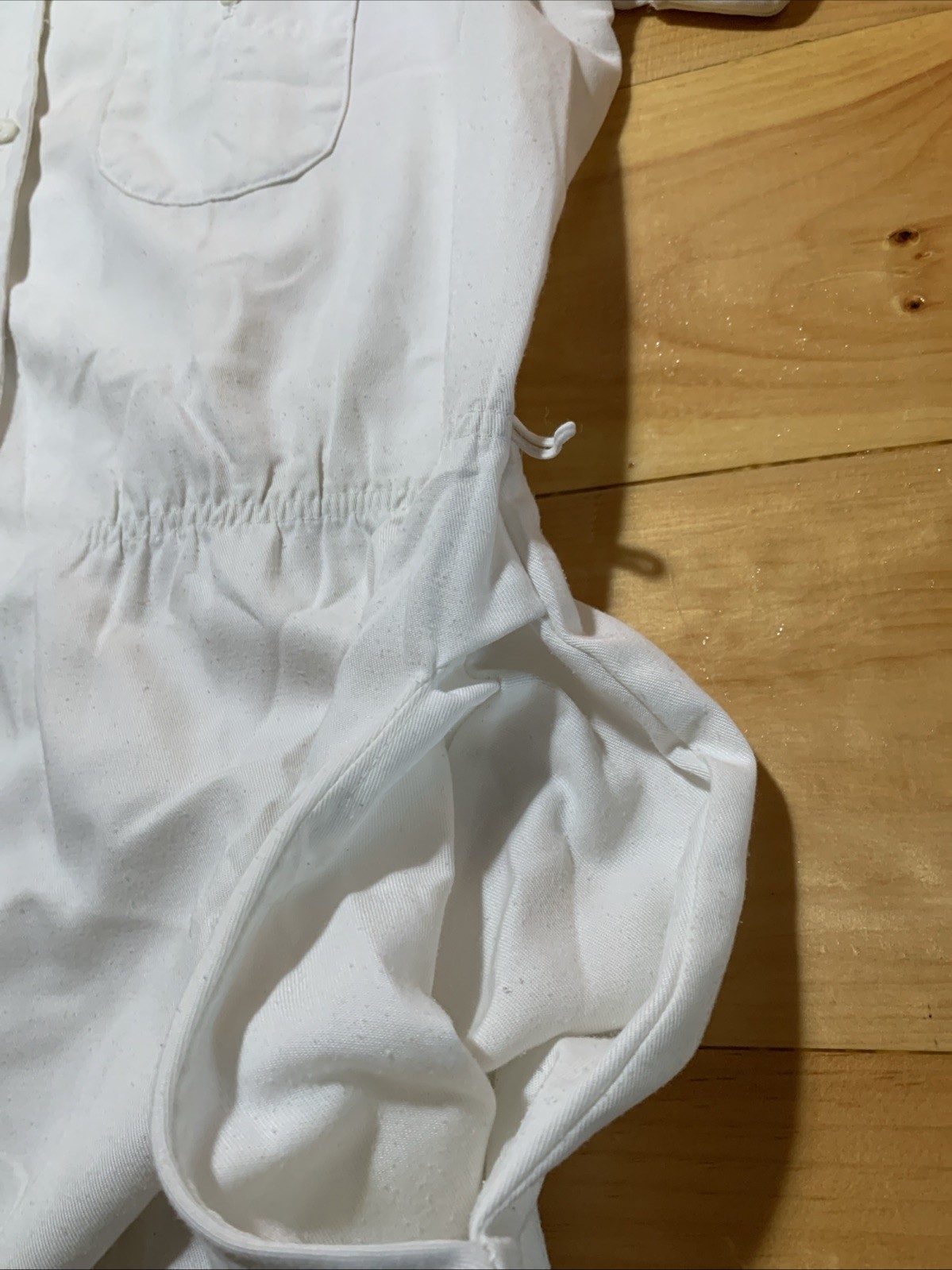 Women’s Vintage 1960s Nurse Shirt waisted White Swan Uniform Dress Halloween