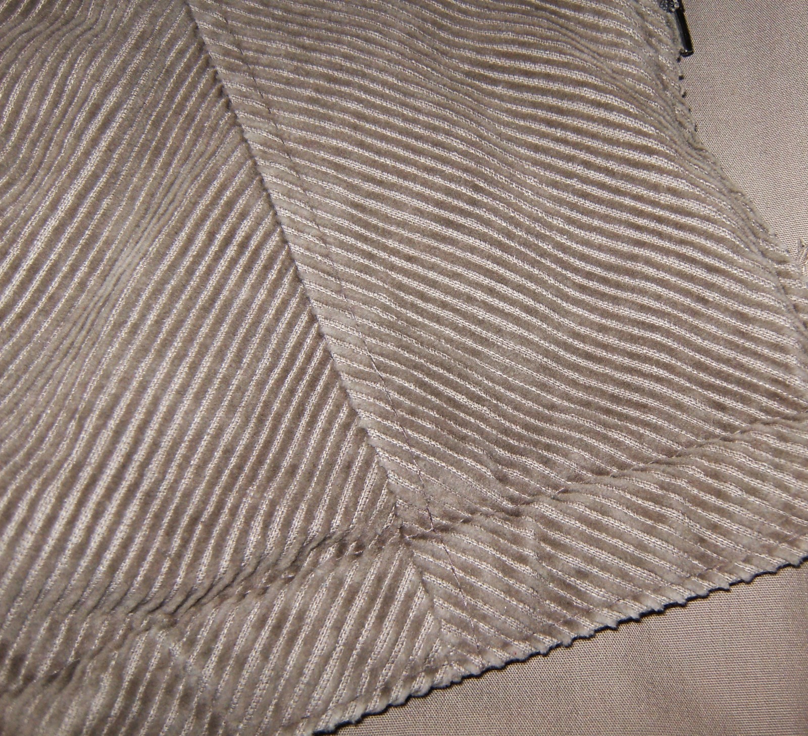 Vintage FOXLAND Herringbone Corduroy Jacket Gray Size M 7/8 Reversible 1980’s