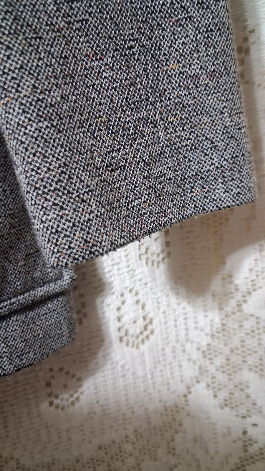 Bodin Knits Vintage Gray Tweed No Wrinkle 1970s Gray Tweed Suit Jacket