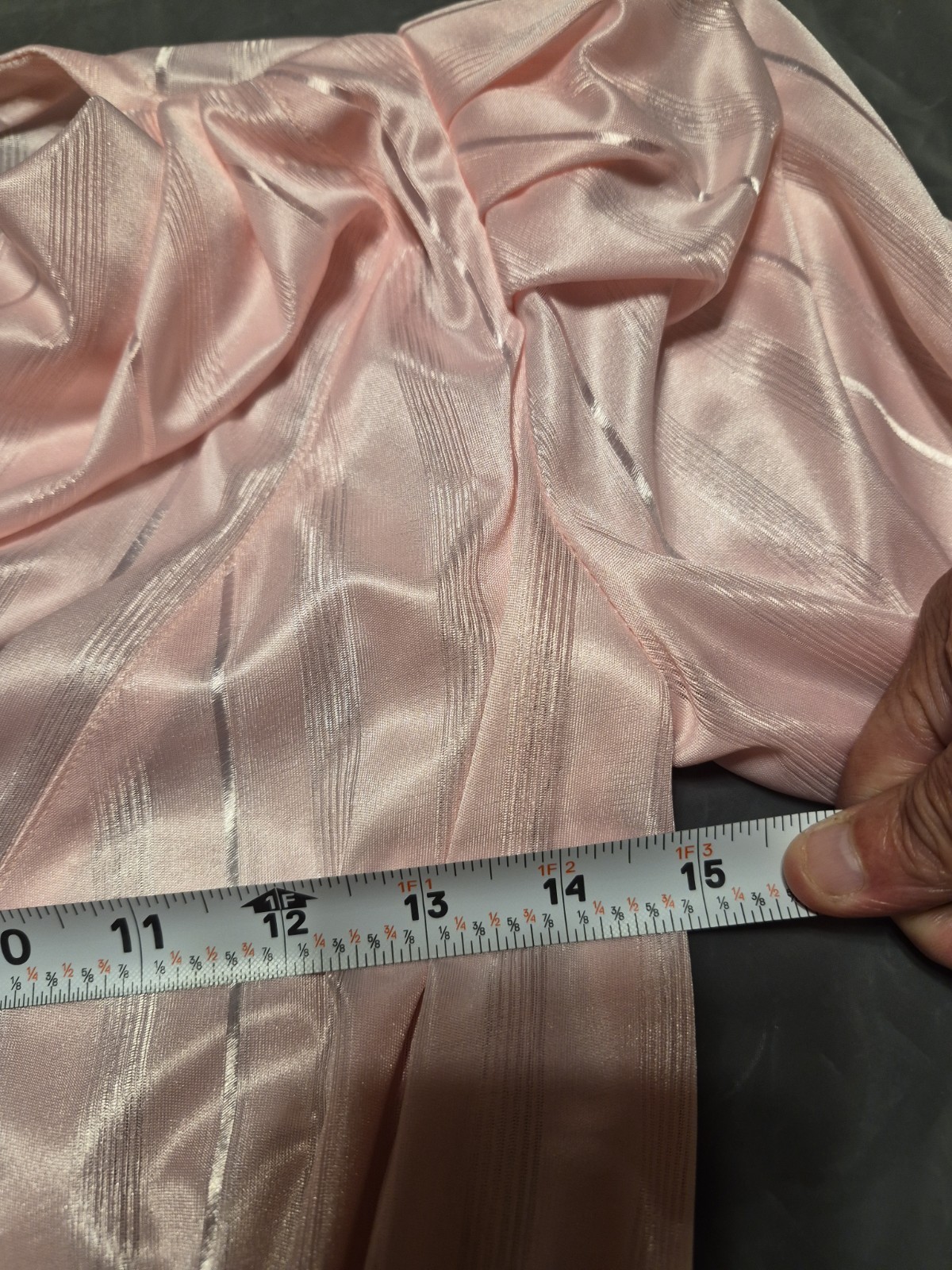Vintage Pea Patch Women’s Peplum Size 5 Dress Pink Shimmery Stripe Preowned