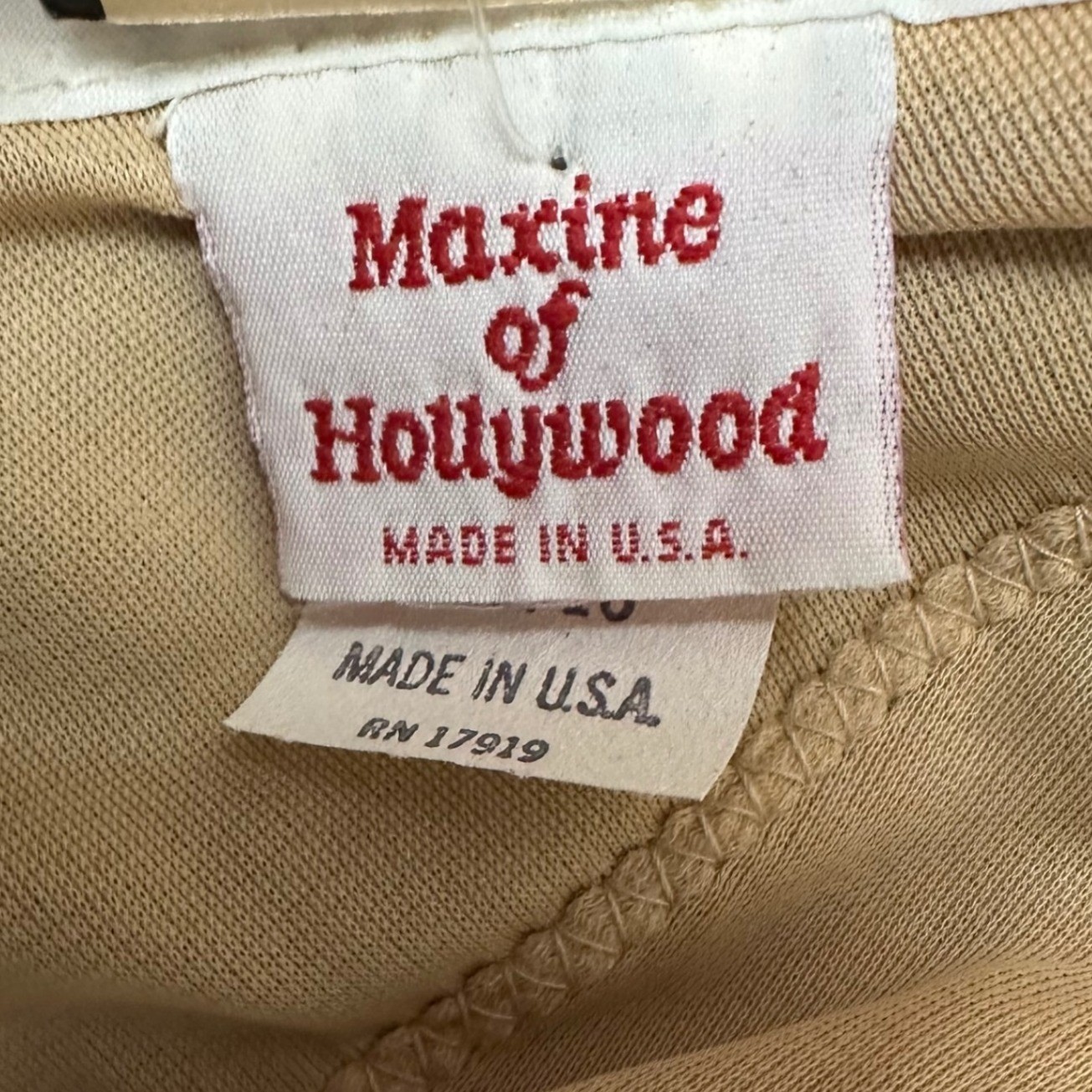 Maxine of Hollywood Vintage Swim Dress Blue Green Floral One Piece Size 16 USA