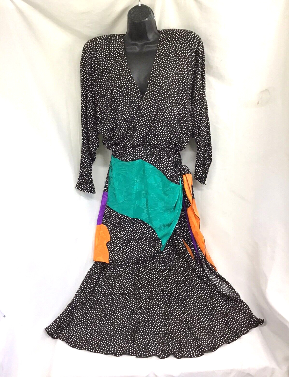 Ladies Stunning Edgy Summer Holiday Dress By Saint Romel 100% Silk Size US 6