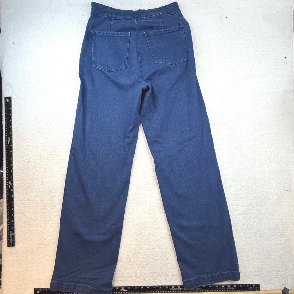 Jeans High-Rise Wide Leg Sailor Core 6 Tall Side Zip nautical retro 70s style