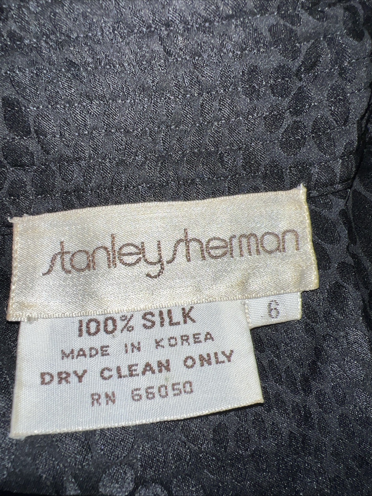STANLEY SHERMAN 100% Silk dress size 6