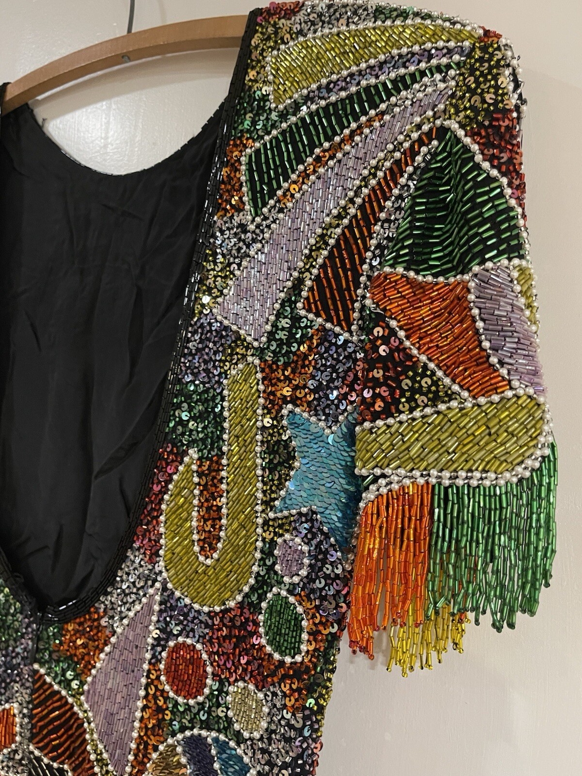 Vintage 80’s Designer Naeem Khan Riazee Nights Beaded Sequin Cocktail Dress