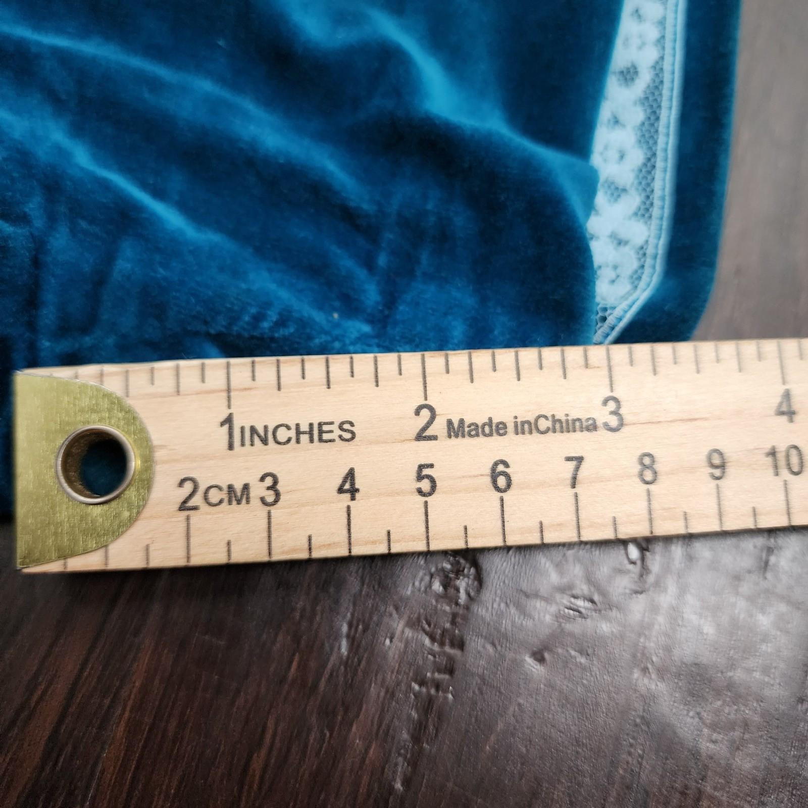 Vtg 60s Mod Go Go Teal Blue Hot Pants Velvet Pin-Up Burlesque Shorts Woodard~XS