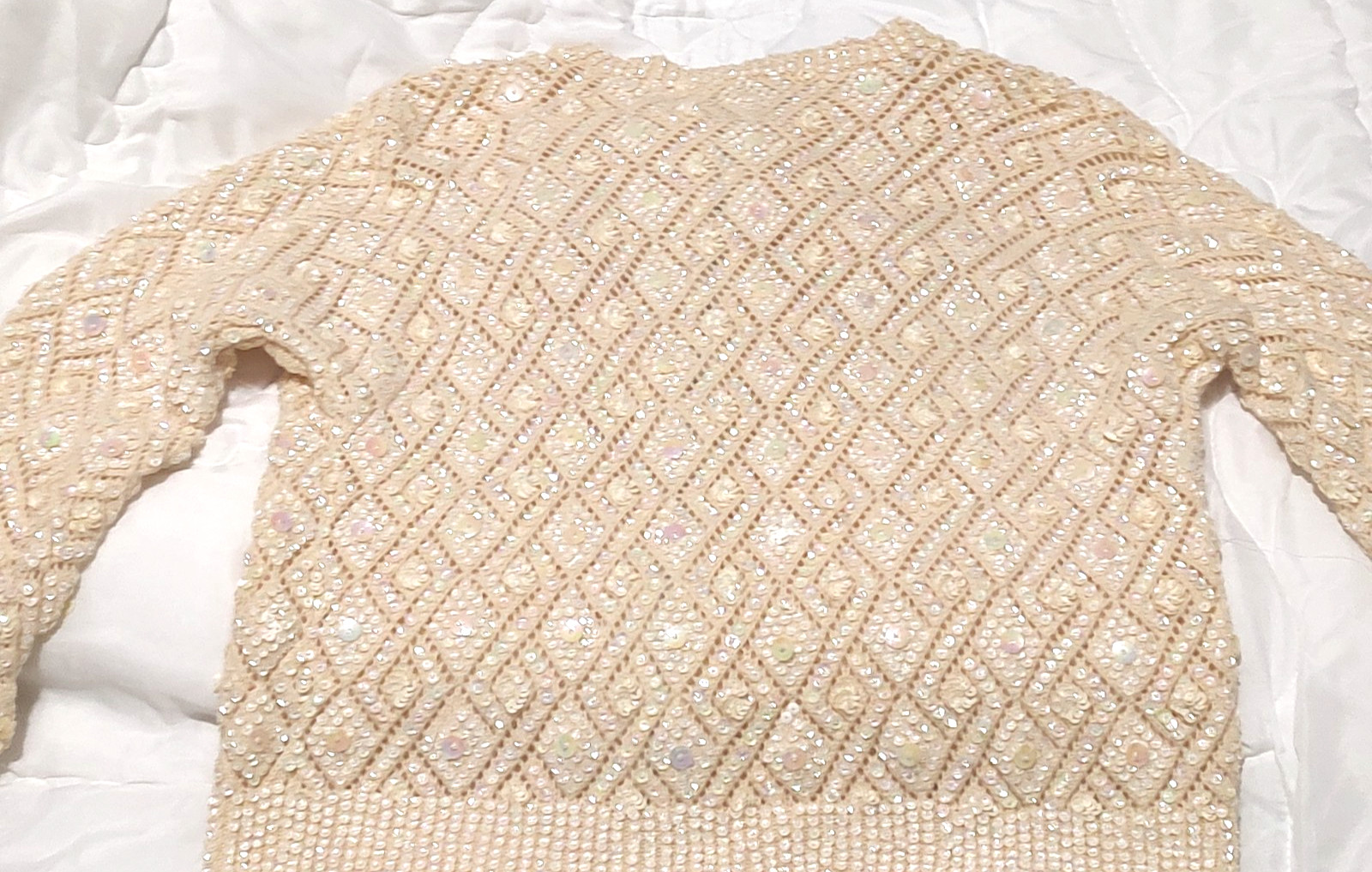 Vintage Sequinn Sweater JACKET CAVANAGHS 50’S 60s Hollywood Glam VTG