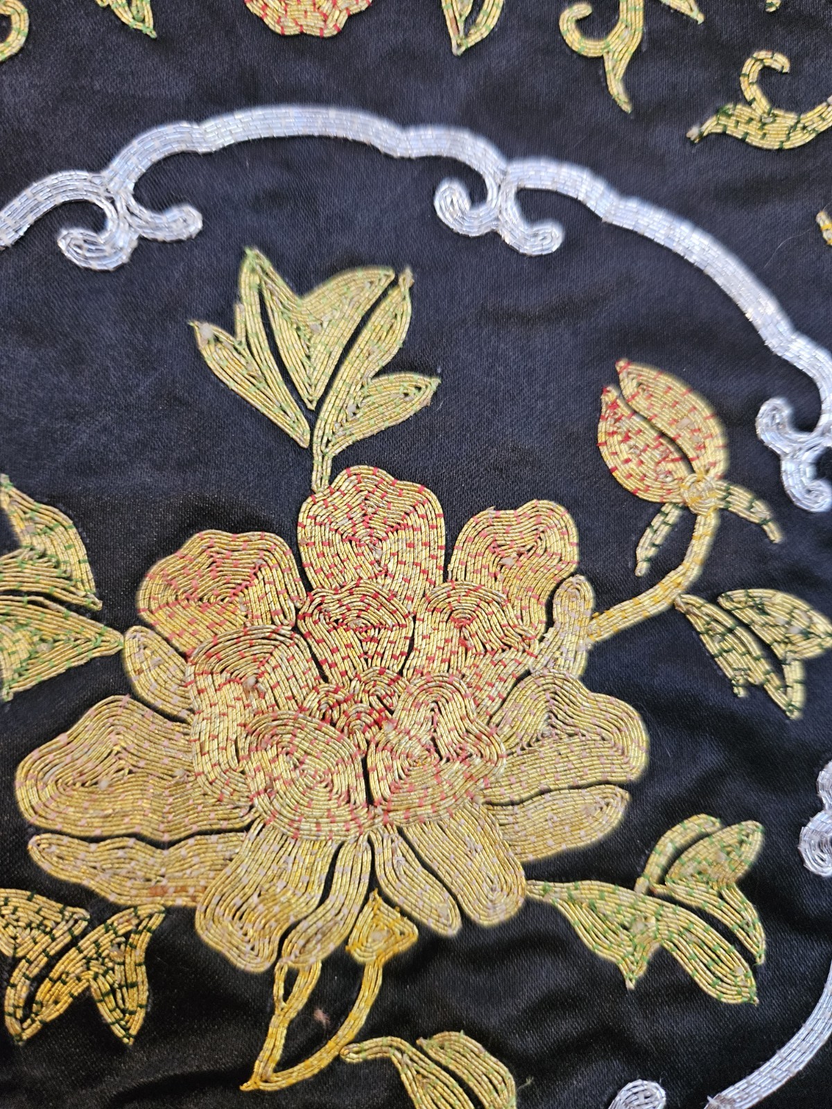 Vintage 60s Magnolia China Silk Dragon Kimono Jacket Size S-M New