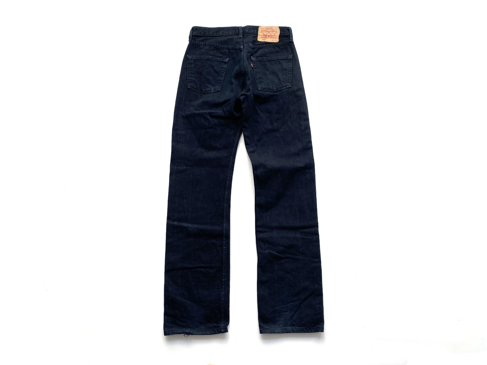 90s 00s Vintage Levis 501 Black Faded Denim Jeans Pants Trousers Size 29 x 34