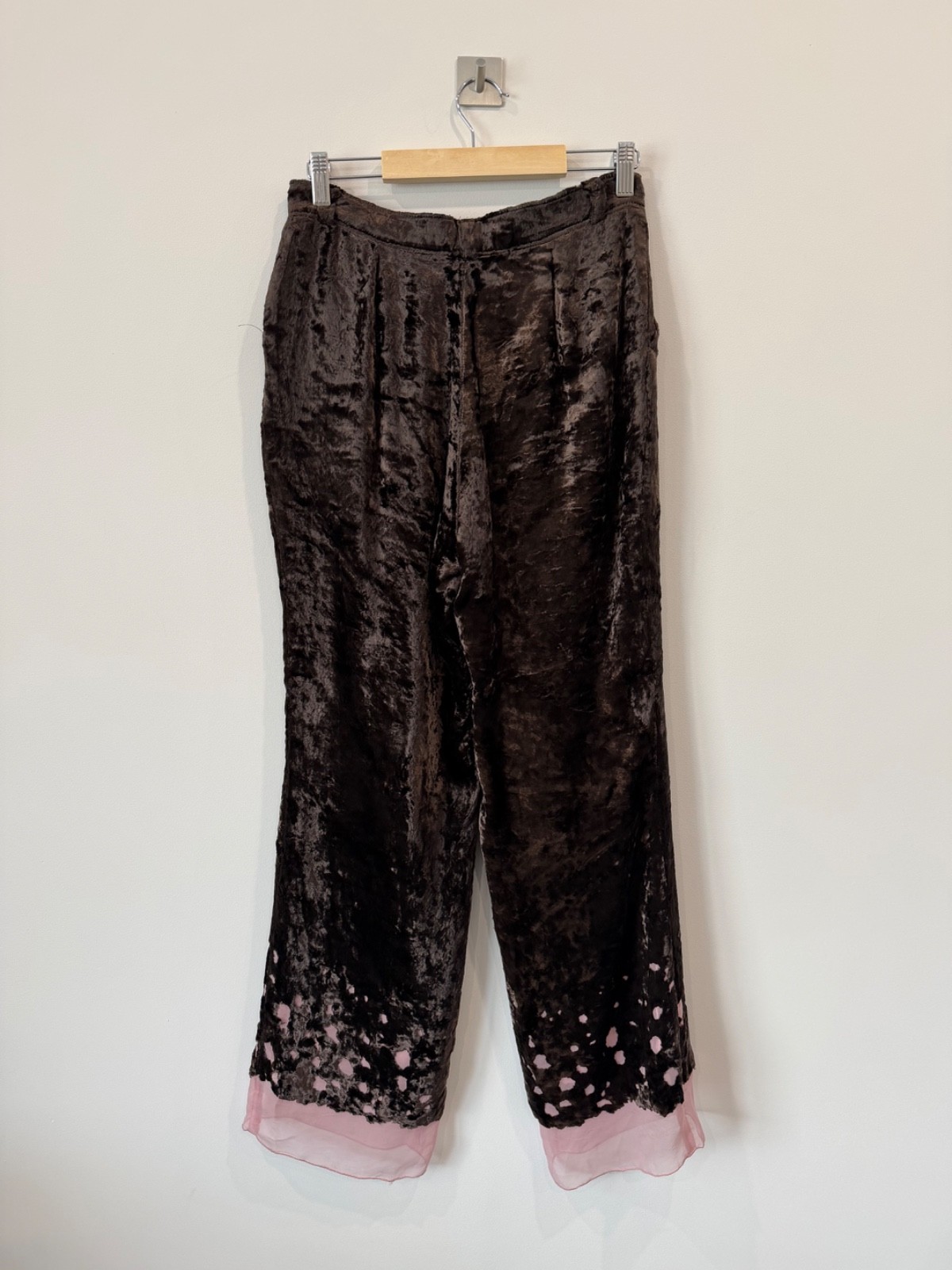 Yoshiki Hishinuma Rare Vintage Japanese Brand Designer Y2K Women’s Velvet Pants