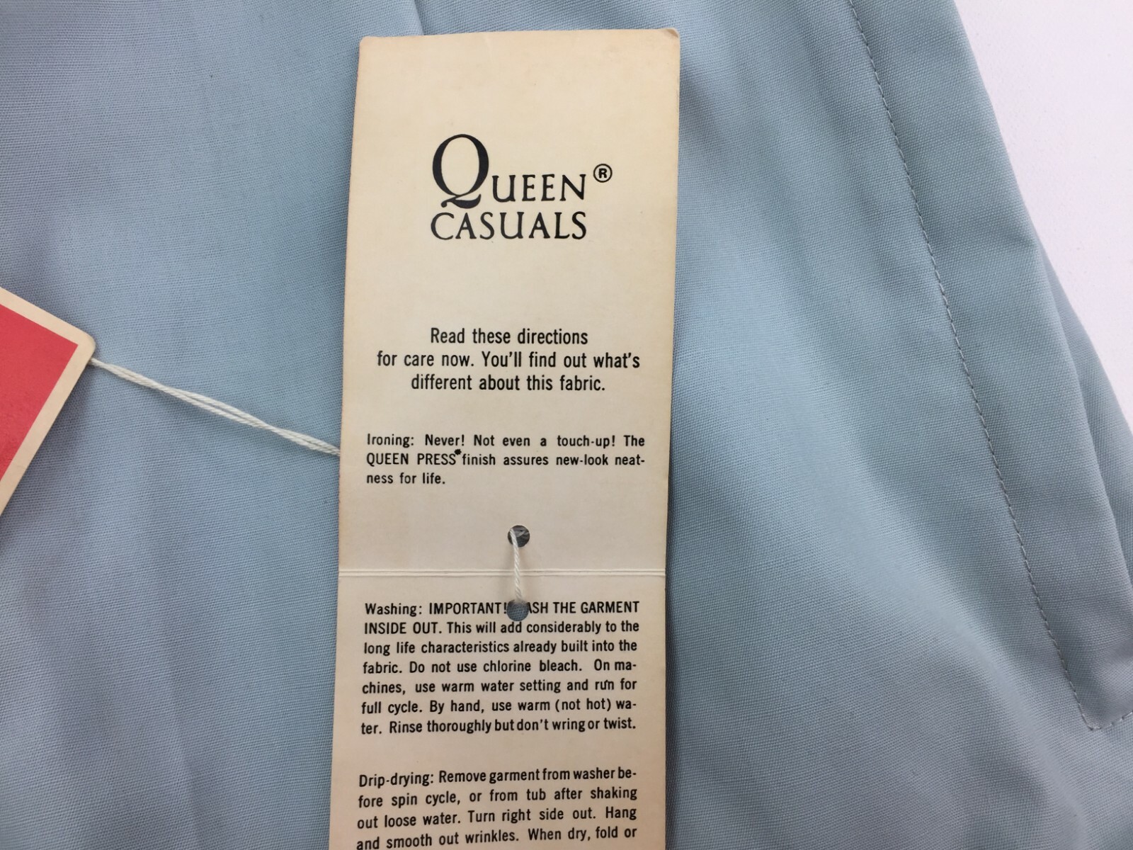 Vintage Queens Casual Womens NOS Blue Shorts Metal Button Zipper Front Size 20