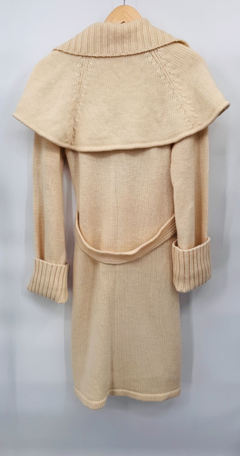 Maurada Cardigan Bishop Sleeve Old Money Grannycore Large Wool Blend Vintage 70s