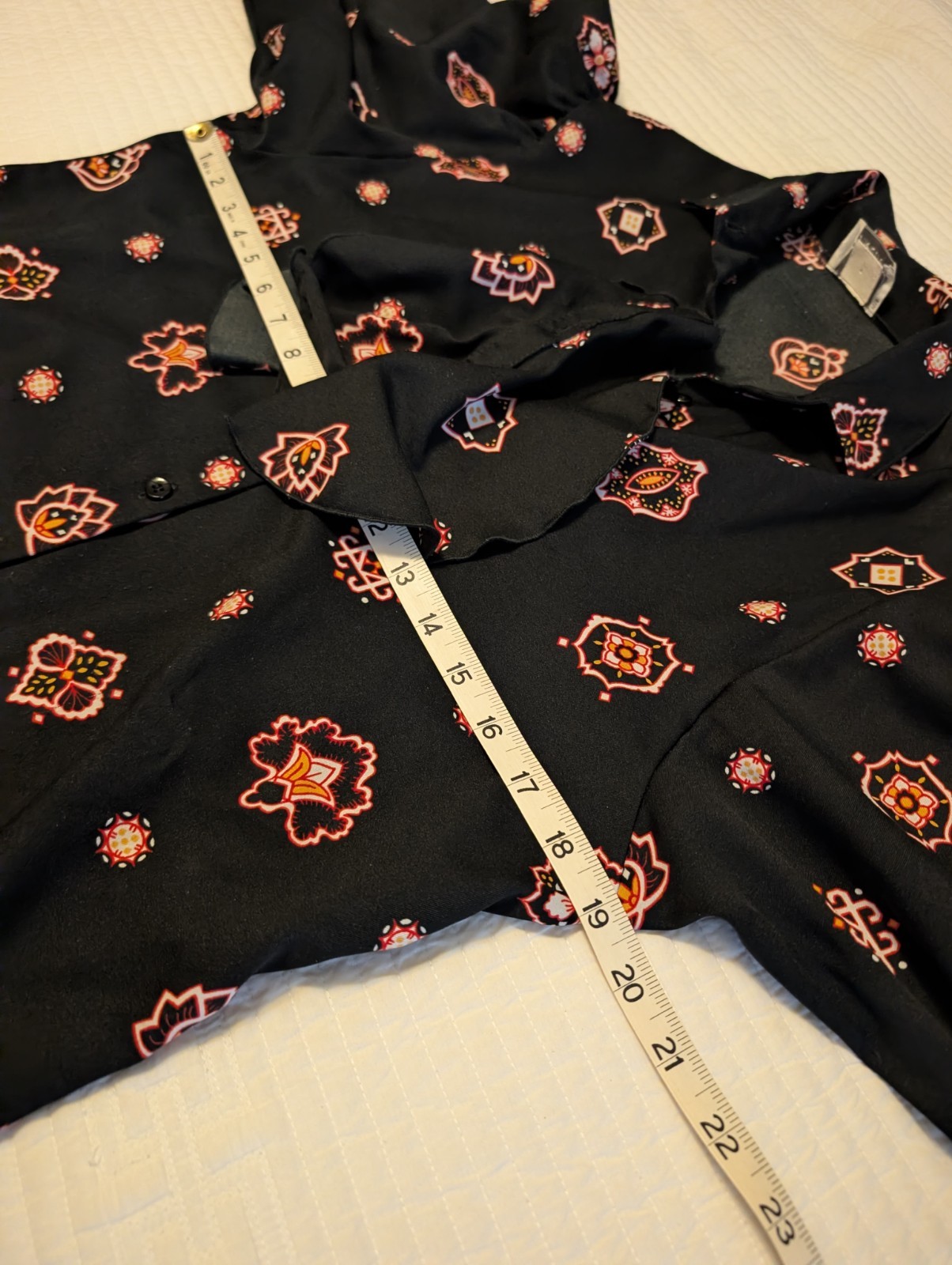 Vintage 1970’s Levi Strauss & Co ruffle button blouse shirt Women Med Retro Rare