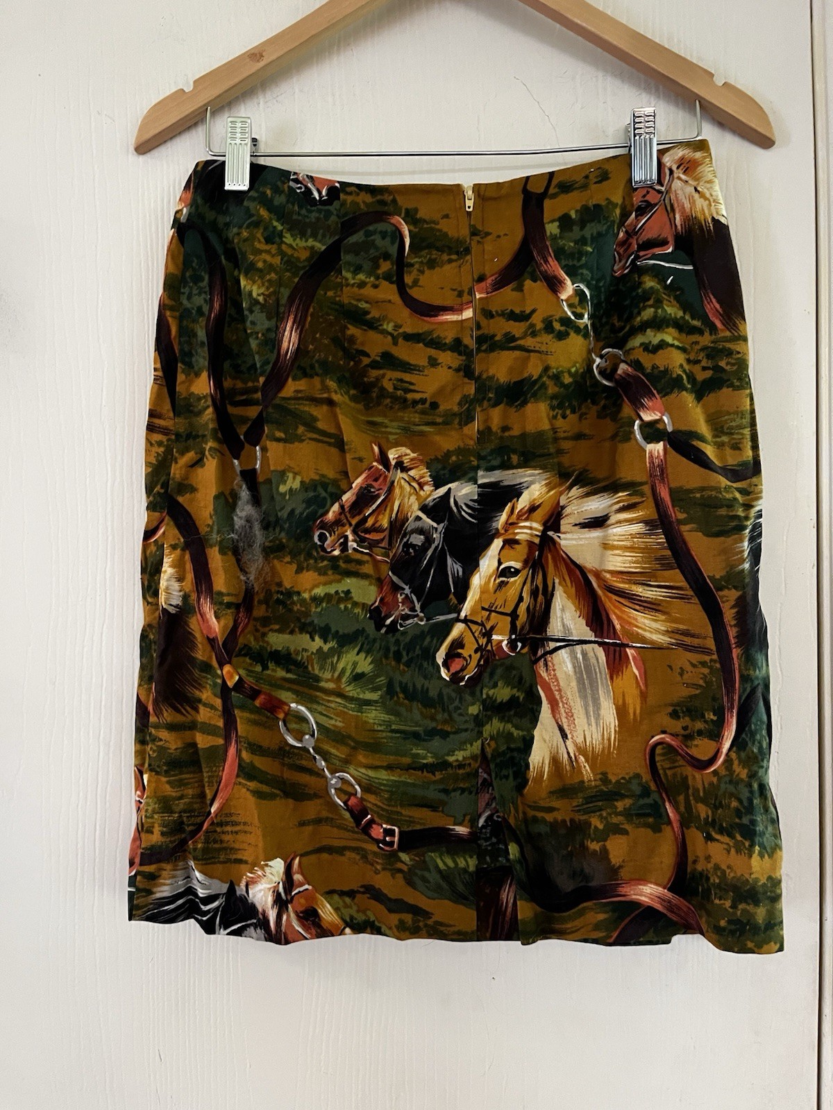 VTG Equestrian Ralph Lauren Inspired Town & Country 90s Cotton Mini Skirt S/M