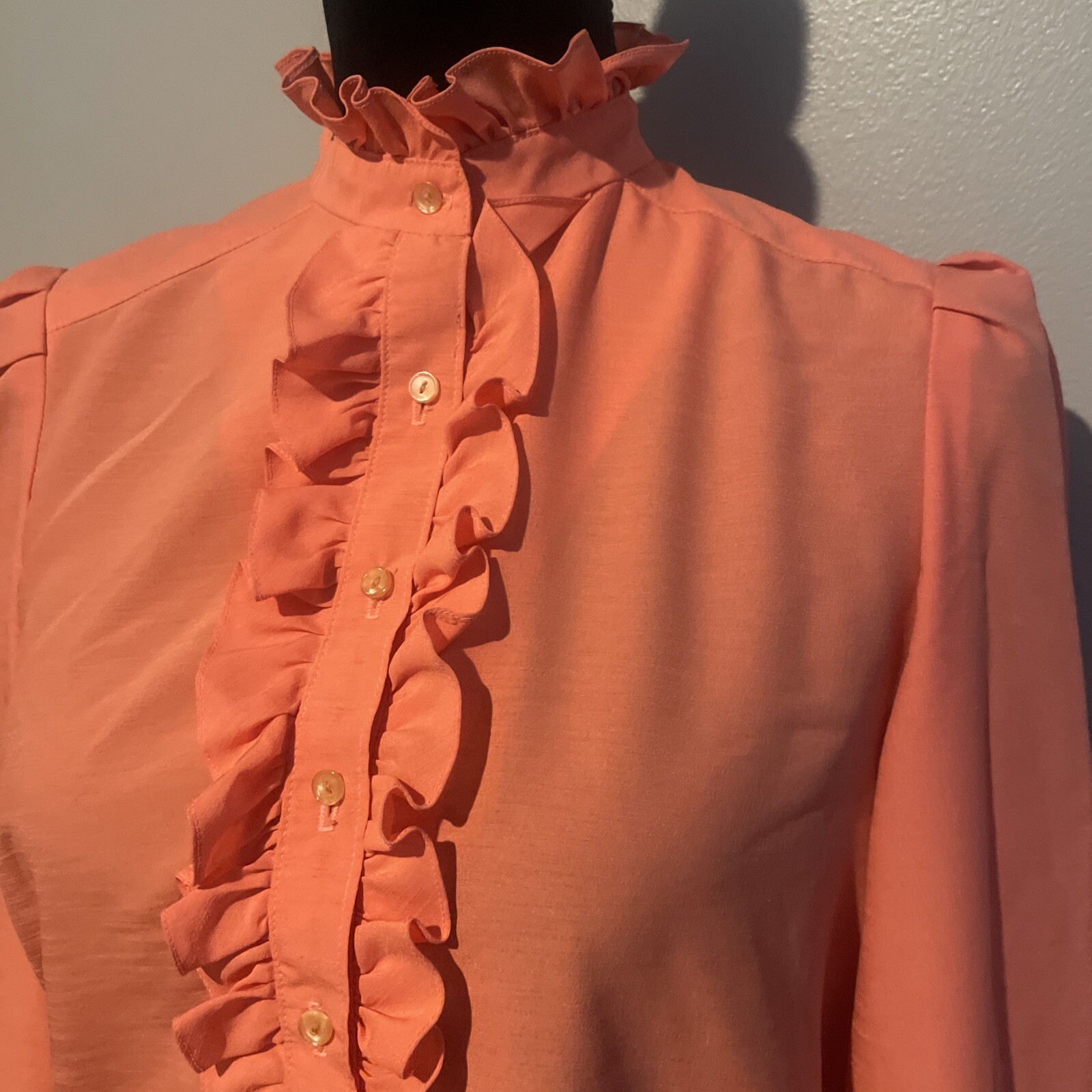 Vintage Willi Of California Womens Dress Coral Vtg Size 10 Runs Smaller No Belt