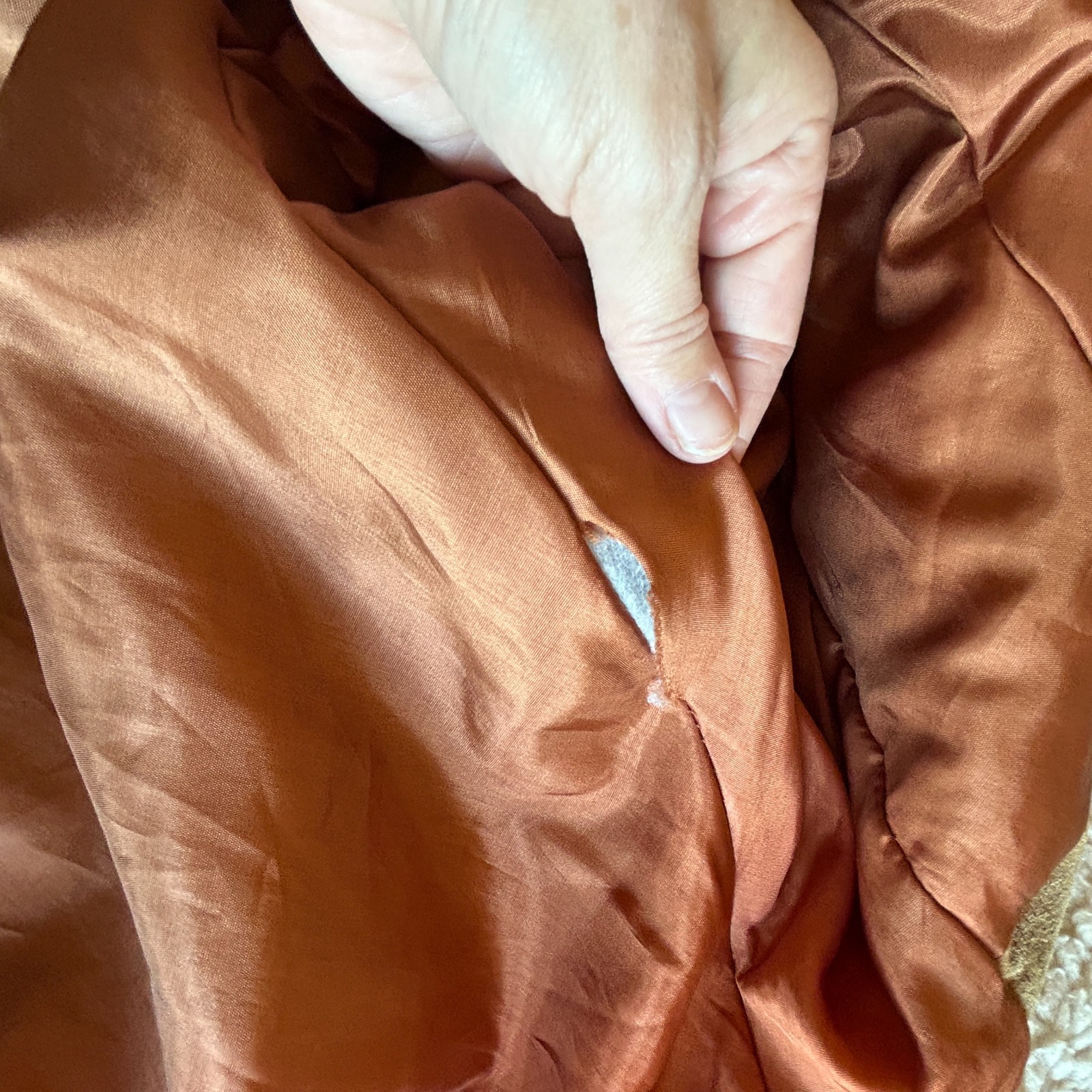 VTG 90s Avanti Suede Leather Bomber Jacket Oversized Sz L Sherpa Fleece Collar