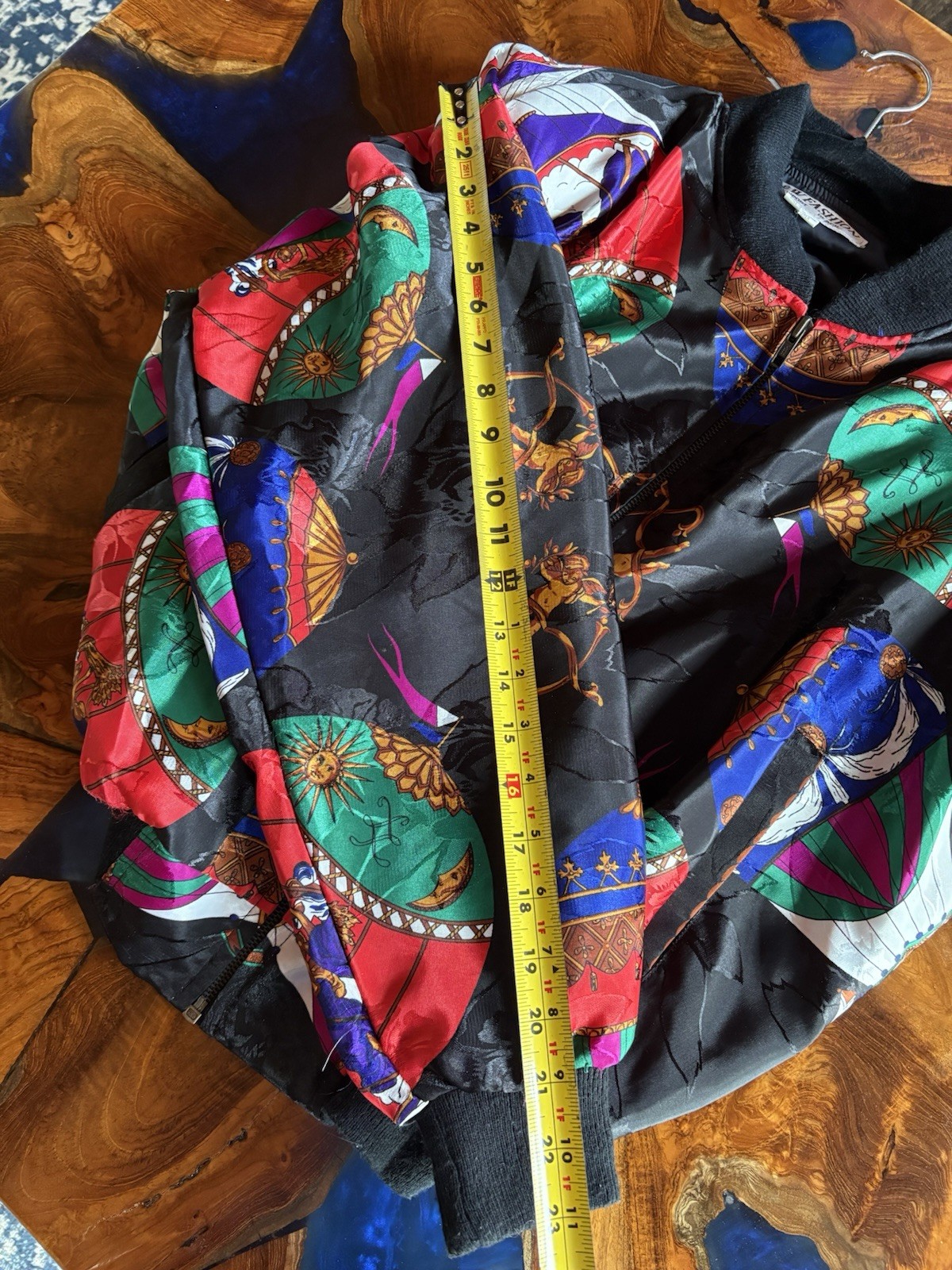 Vintage 80 90 Hot Air Balloon Jacket Coat Newport Beach Colorful Jazzy Artsy EUC