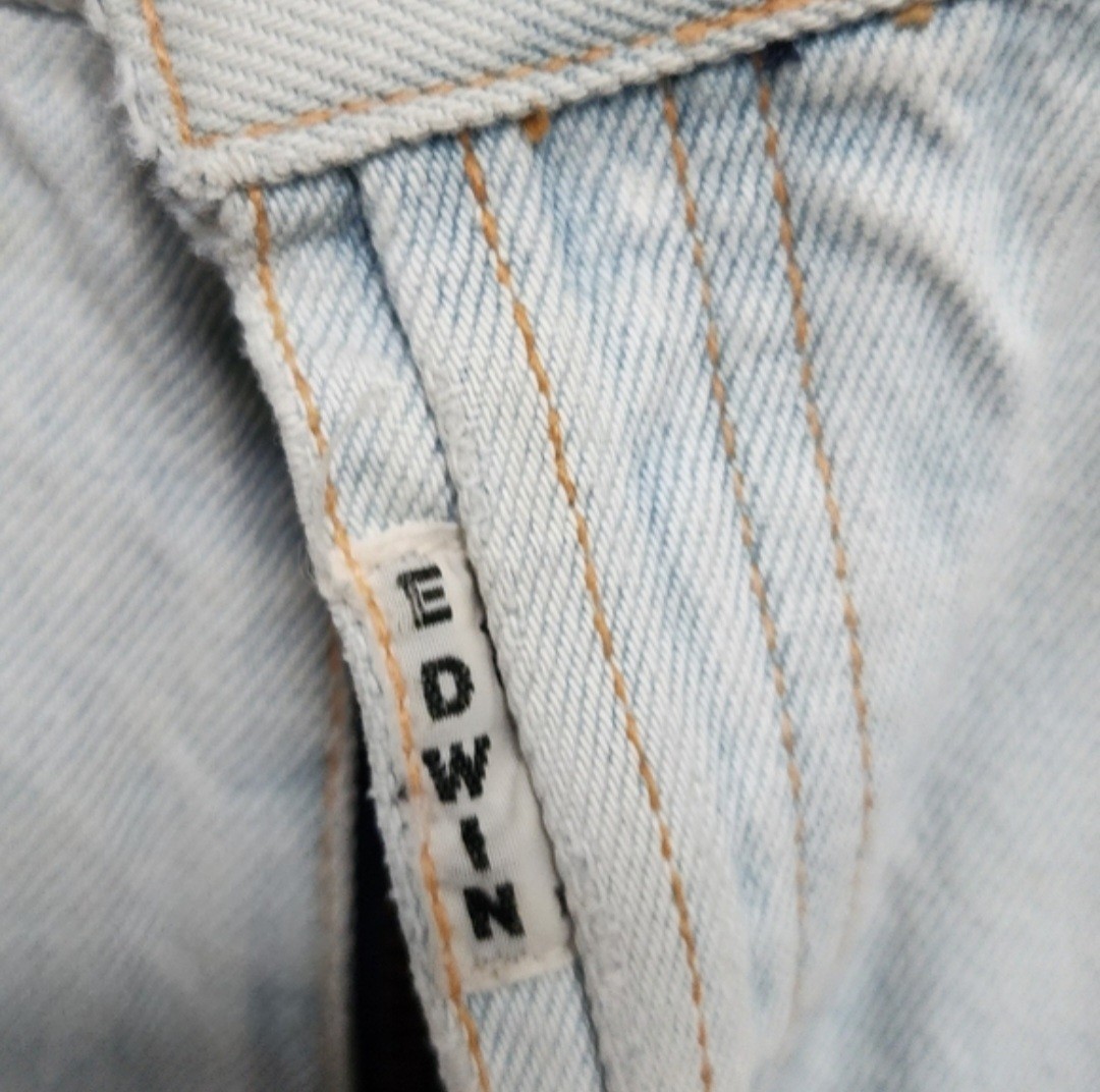 1980s Vintage Light Wash EDWIN Jeans 33×32