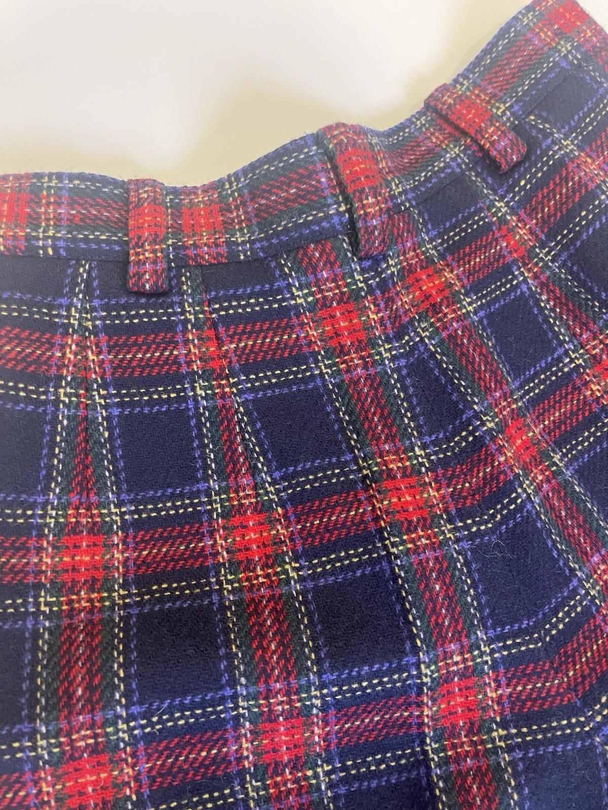 Vintage 1980’s LizSport Plaid Vest and Shorts | Wool blend | Womens Size 2