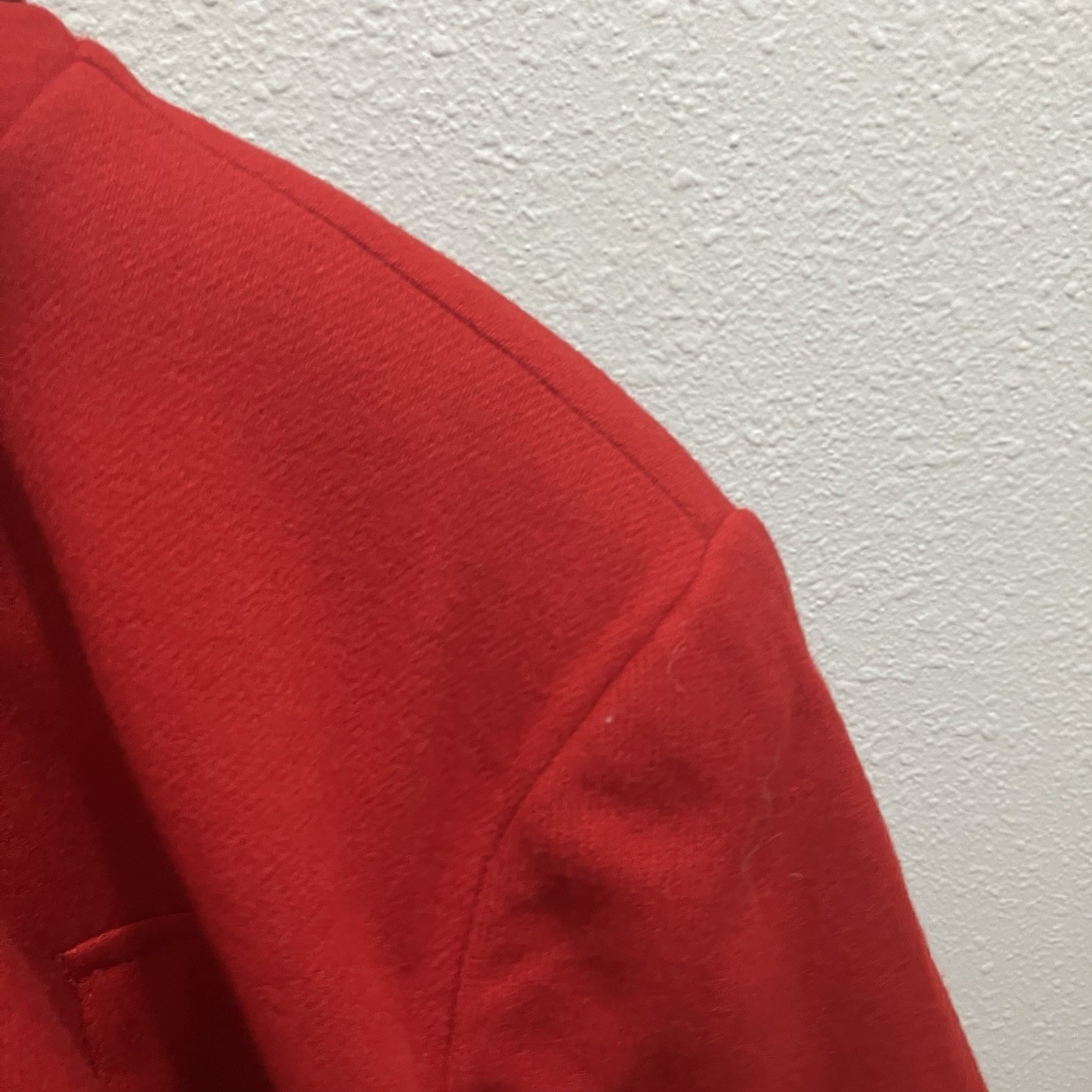 Vintage Savannah Holiday Red Wool Bomber Jacket Size 12 Christmas Grandma