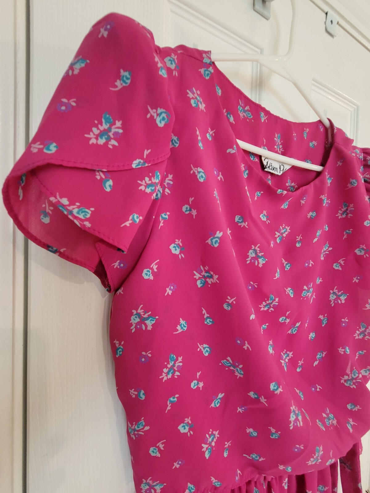 Vtg 80’s Alison Peters Women’s Midi Dress Sz S