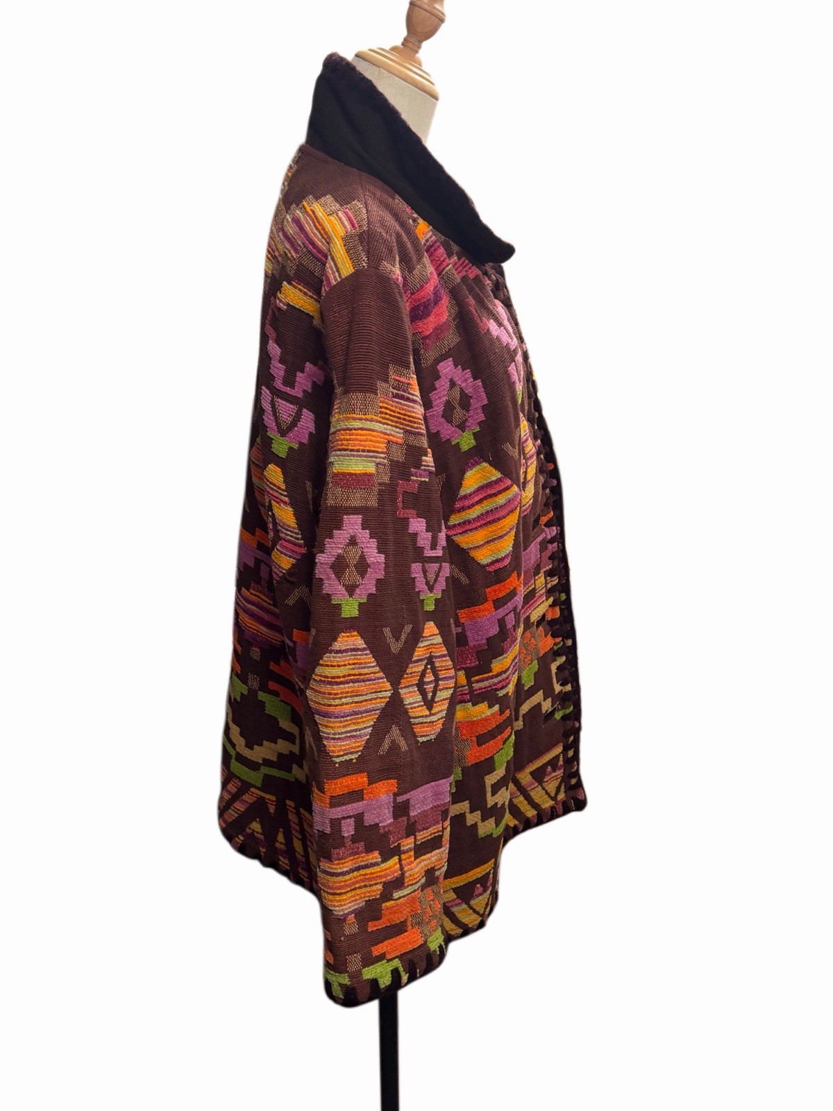 Vintage 90’s Cedar Canyon Woven Aztec Southwestern Tapestry Jacket Sz L