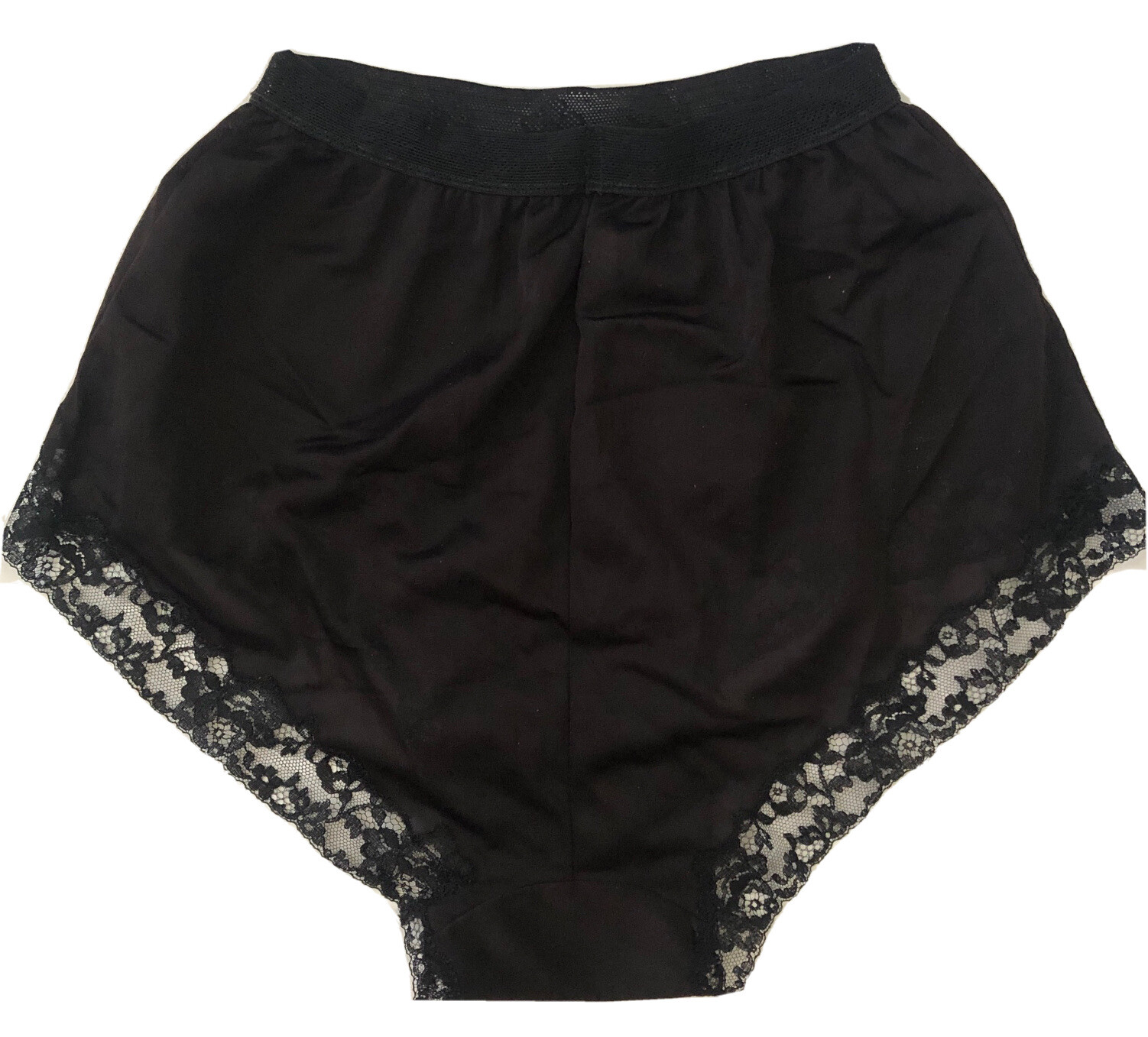 Vintage Black Underwear lace & nylon Lastex Valisere Lion Creation Francaise