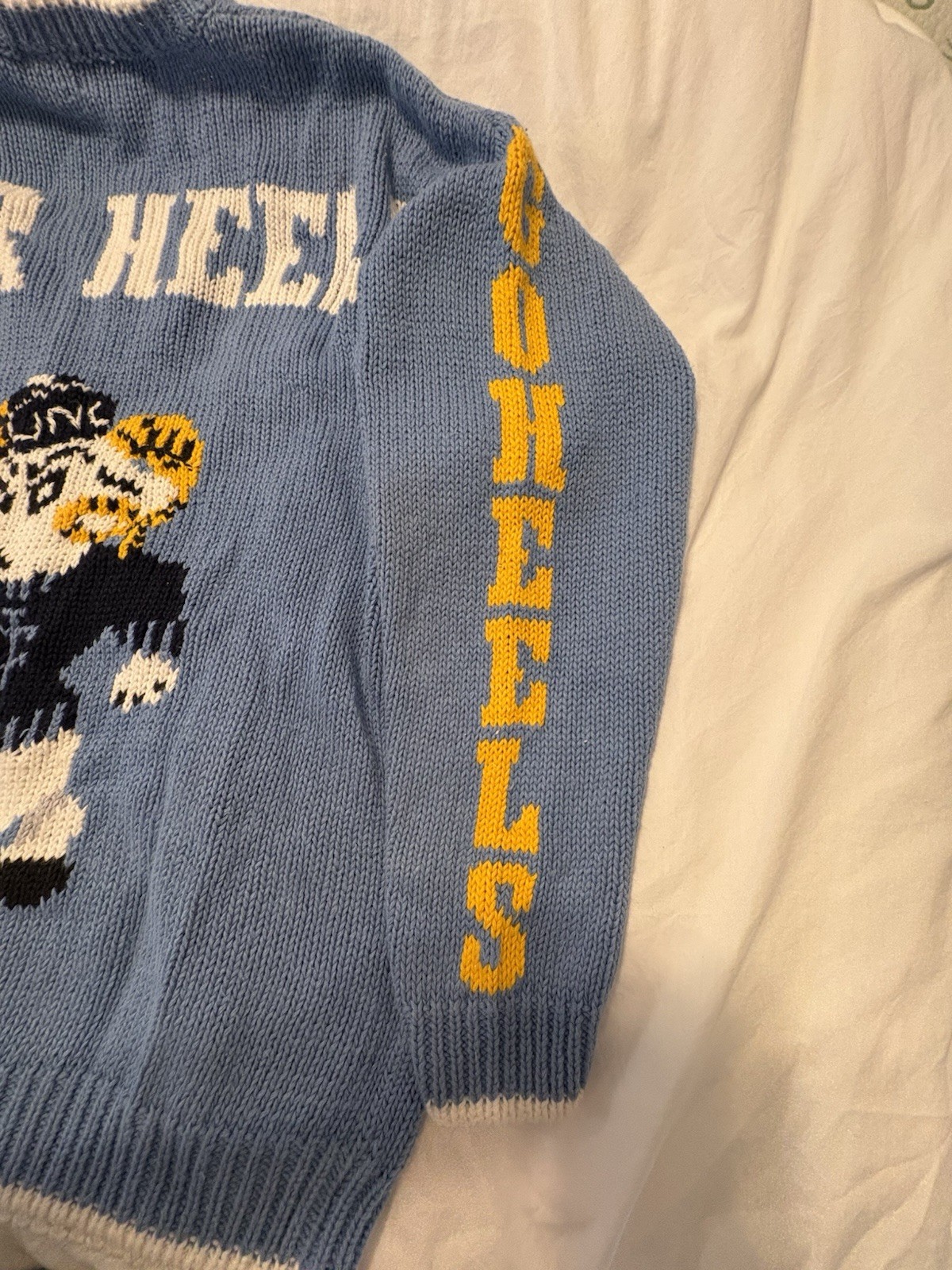 Vintage Belle Point UNC Tarheels Basketball Cardigan Size Large