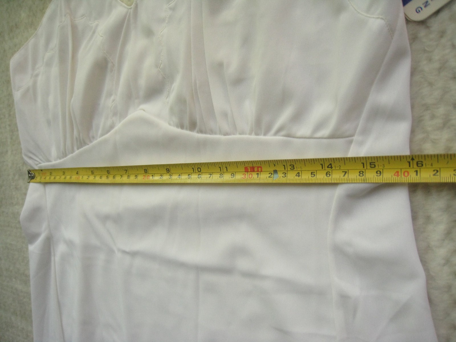 Vtg Super Slip by Dorsay Slip Dress Sz 36 White Du Pont Nylon New NOS READ