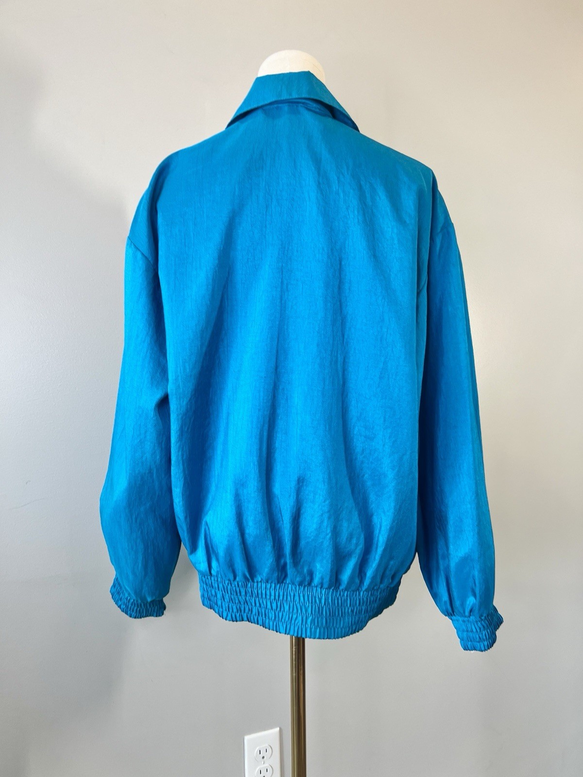 Vintage 1980s Colorblock Winderbreaker Retro Colorful Jacket Small Medium