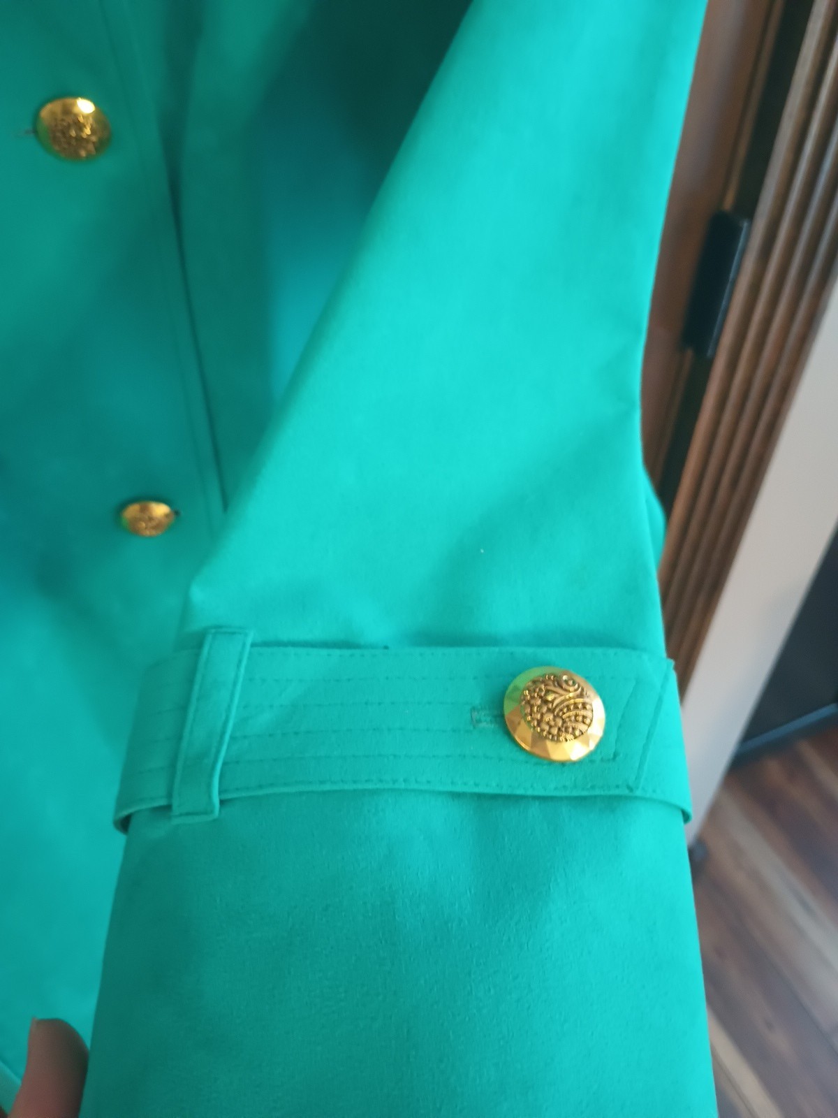 Vintage 60’s 70’s Skinner Ultra Suede Long Jacket Count Romi Green Size M / L